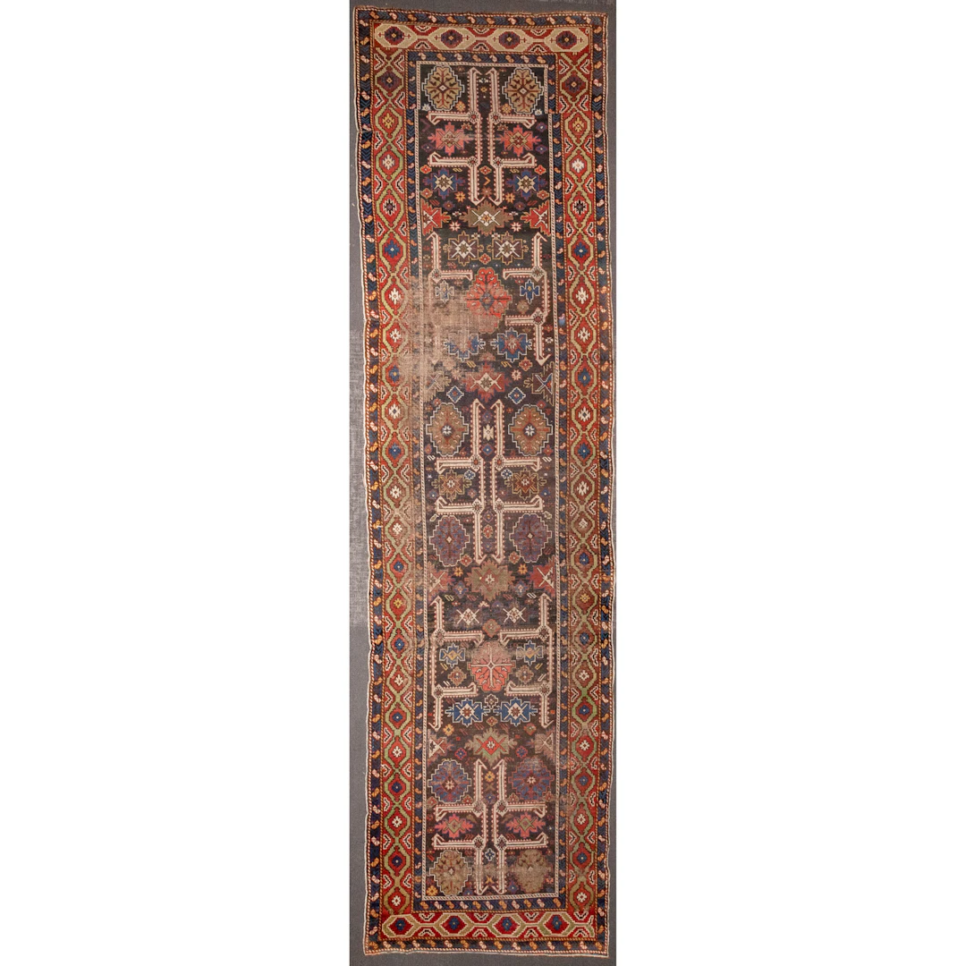 Semi-Antique Kazak Runner, Persia, 3.10 x 14.1