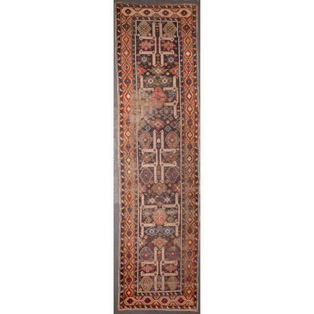 Semi-Antique Kazak Runner, Persia, 3.10 x 14.1