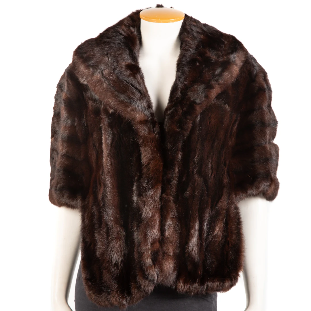 Vintage Reichbind Furs Brown Mink Stole