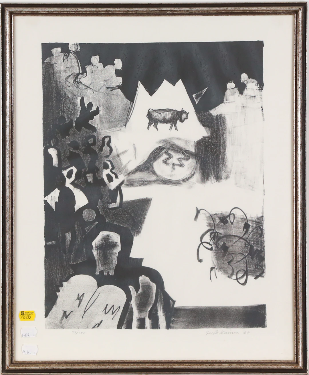 Jacob Kainen. The Golden Calf, lithograph