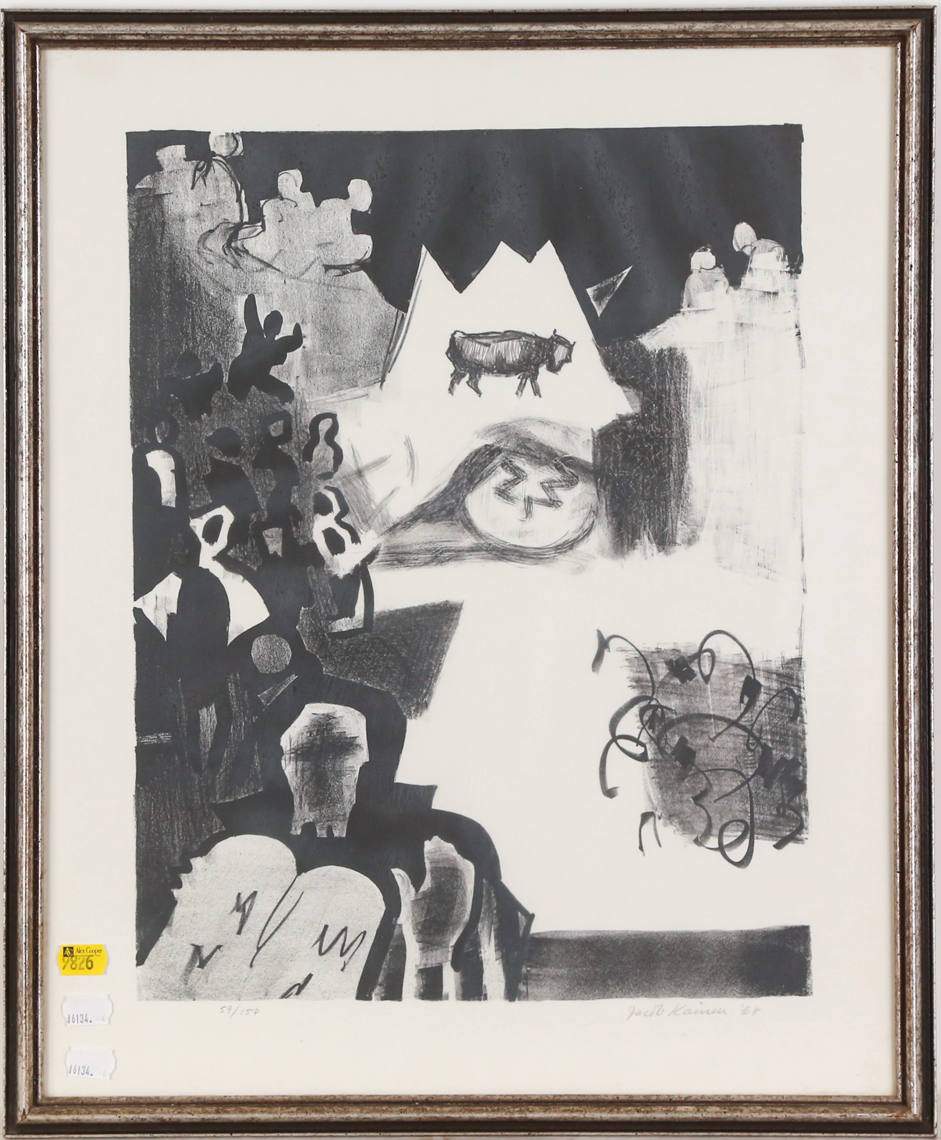 Jacob Kainen. The Golden Calf, lithograph