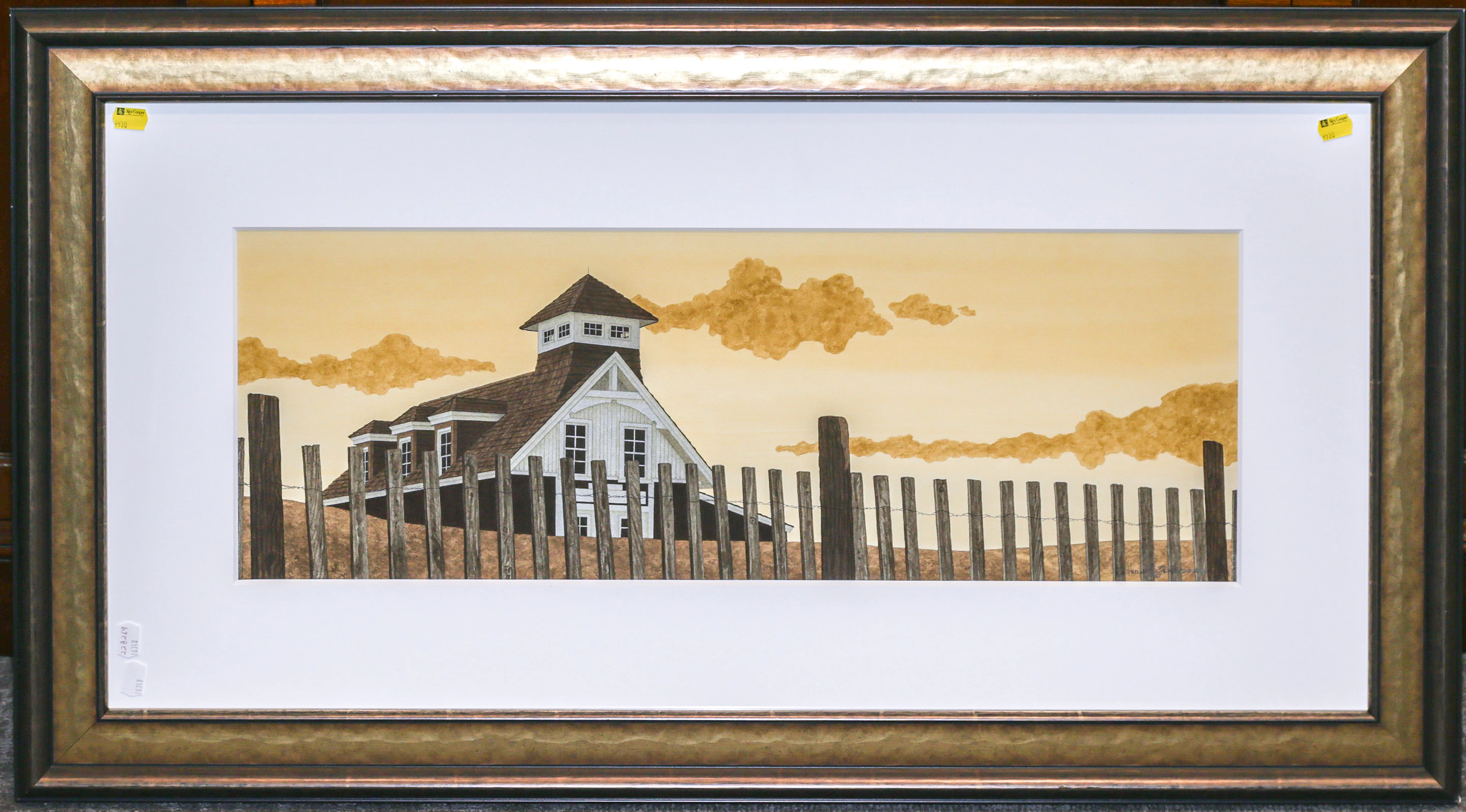 Howard Eberle. "Sunset Station," watercolor