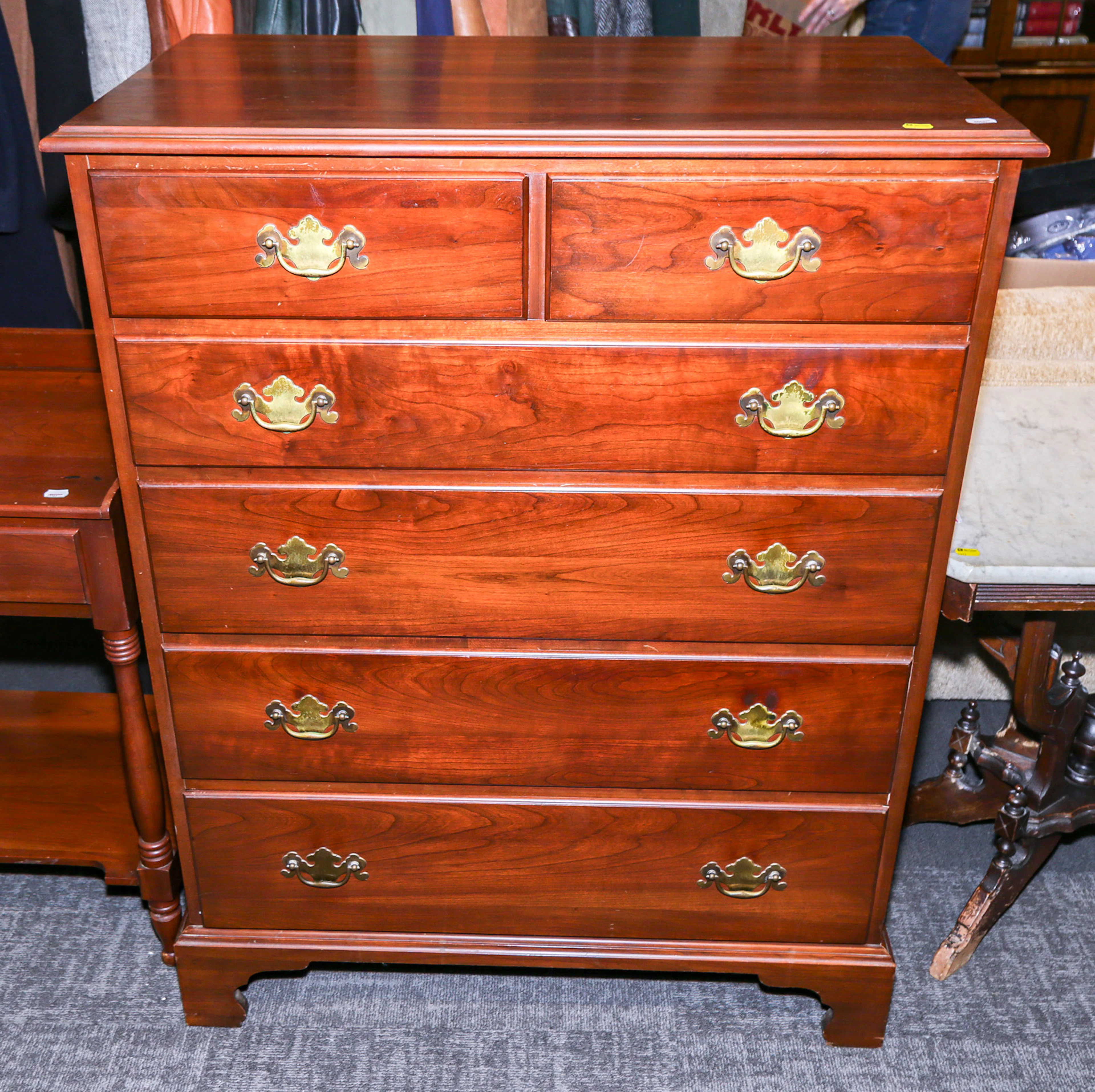 A Henkel-Harris Cherry Semi-Tall Chest