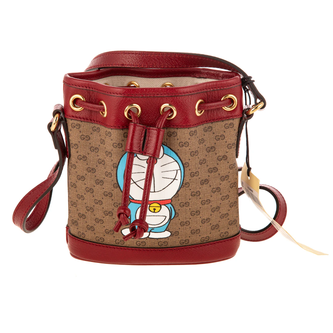 A Gucci Ltd. Ed. x Doraemon Mini Bucket Crossbody