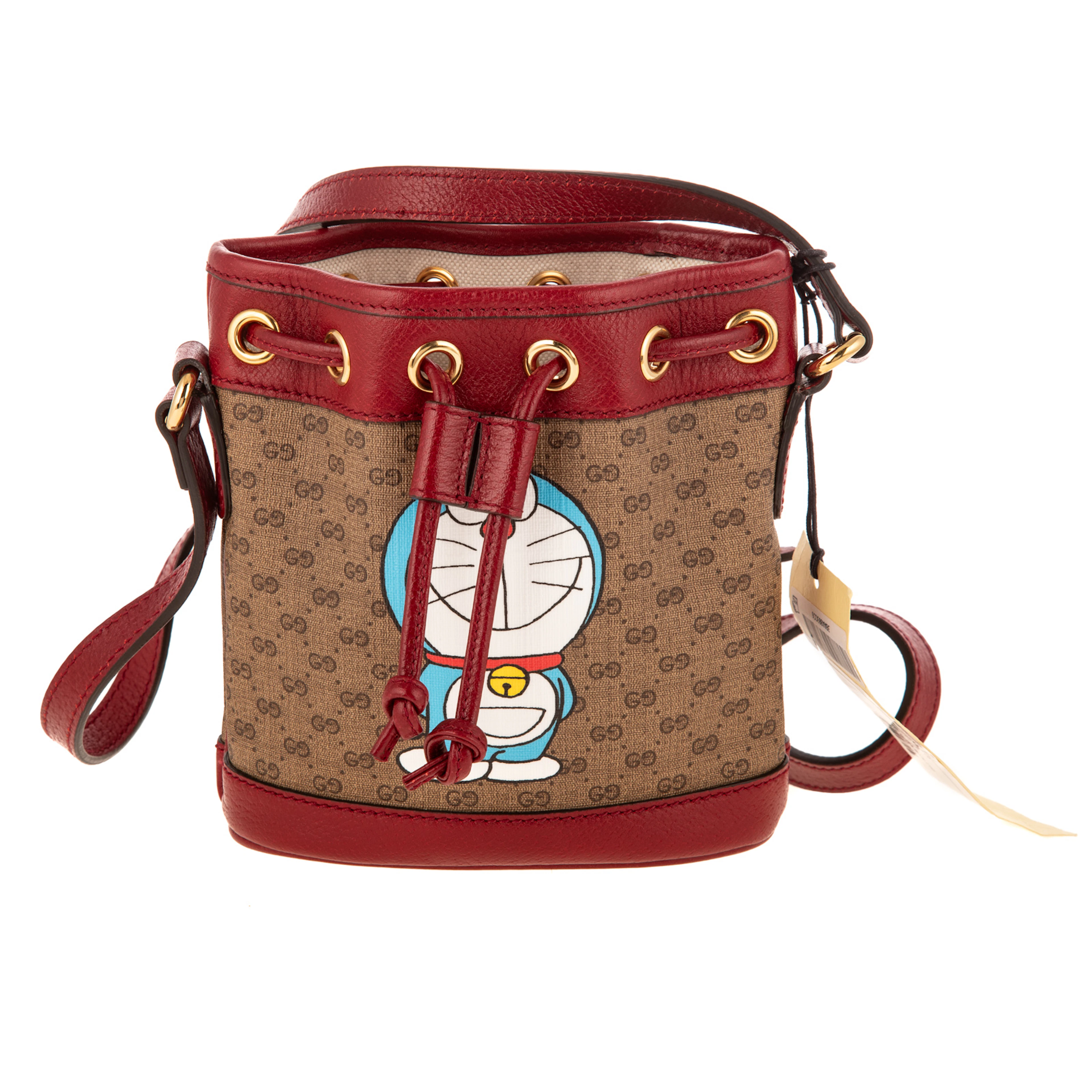 A Gucci Ltd. Ed. x Doraemon Mini Bucket Crossbody