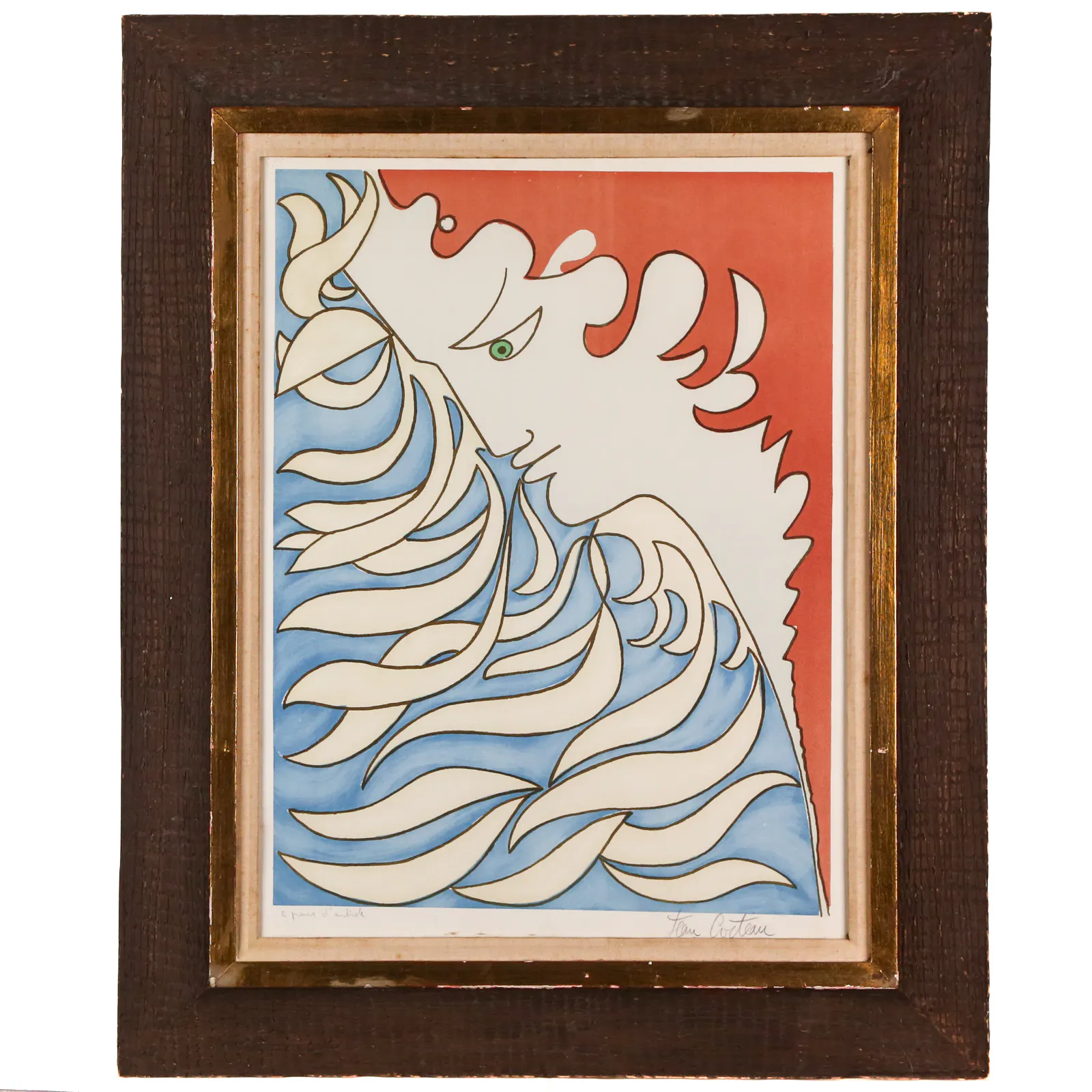 Jean Cocteau. "Orpheus," lithograph