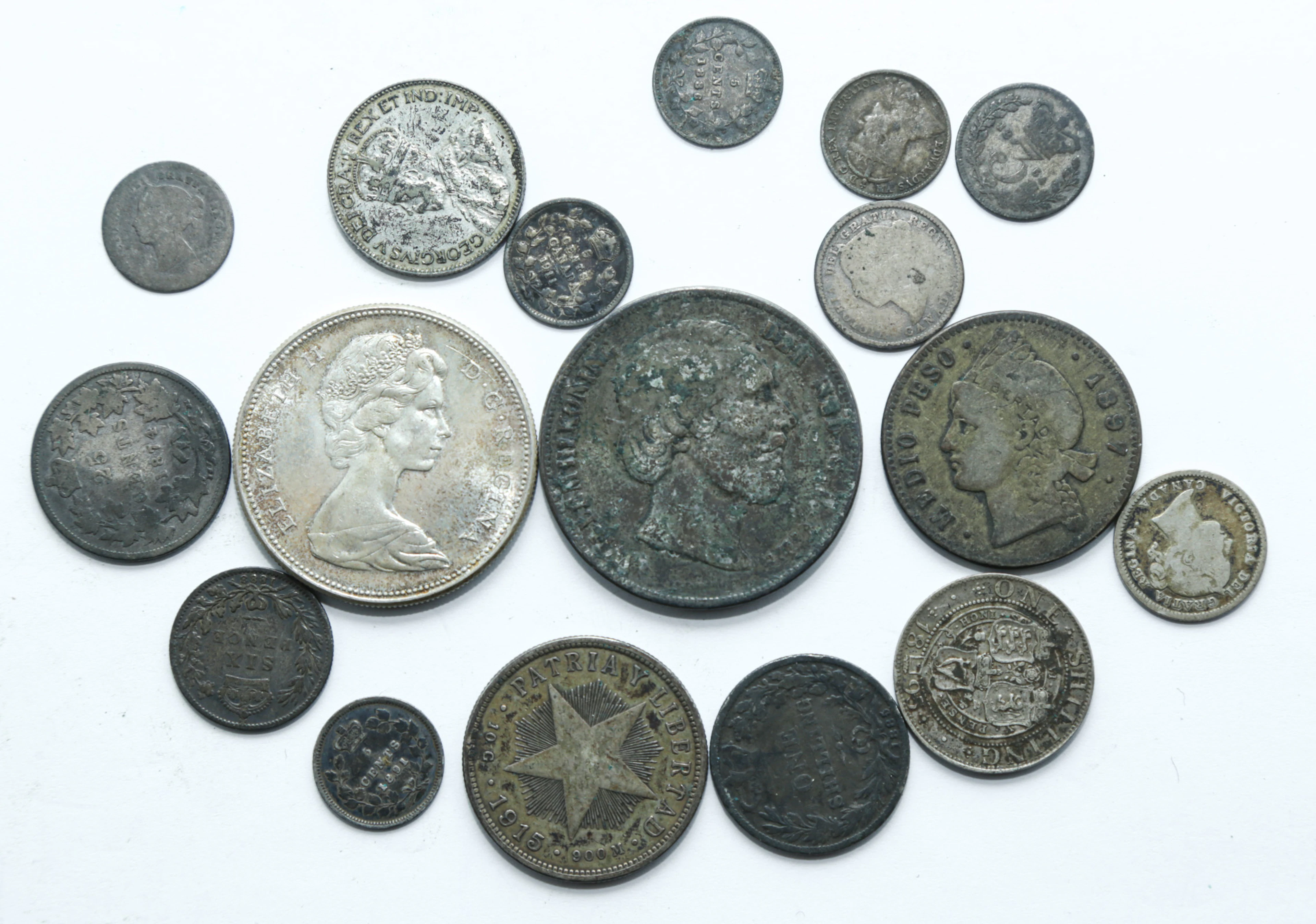 17 Silver World Coins