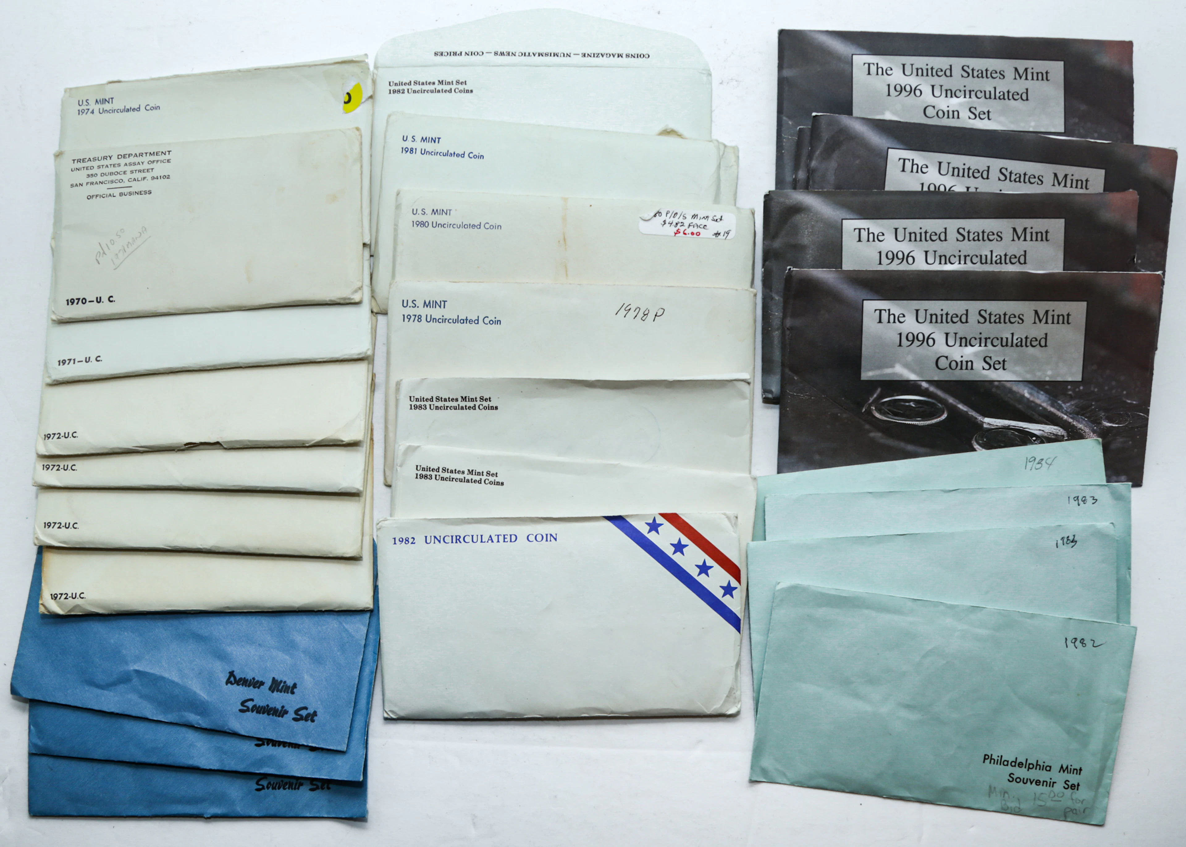 17+ Mint Sets and 1982-83 Souvenir Sets