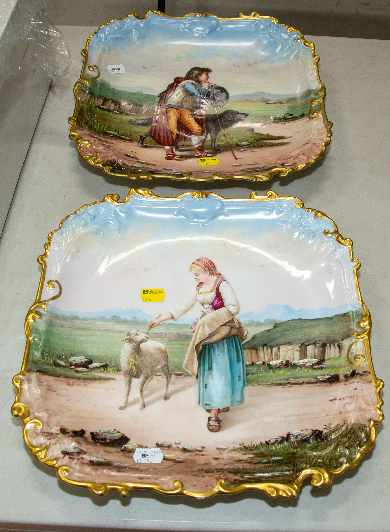 Two Limoges Porcelain Plates