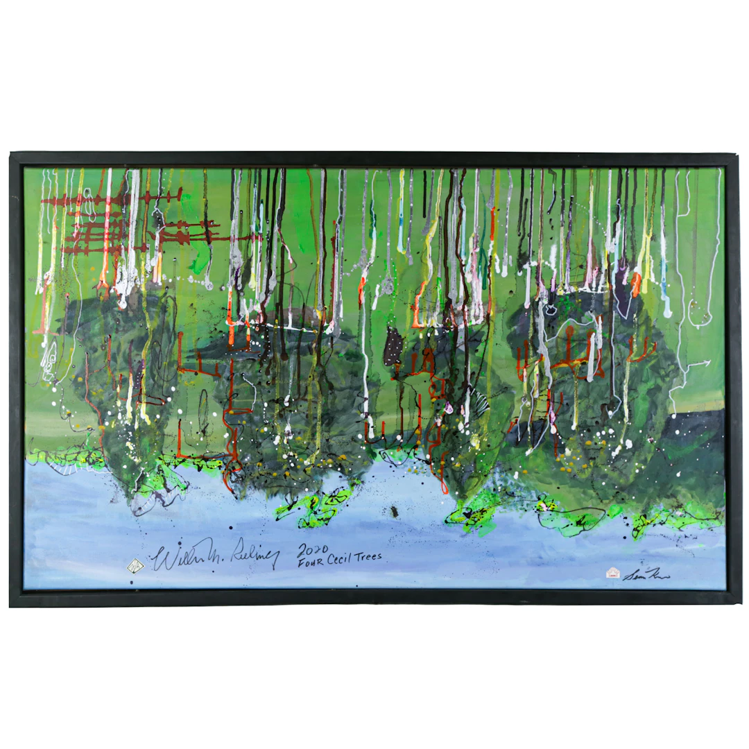 Wilbur Reeling. "Two Cecil Trees," mixed media