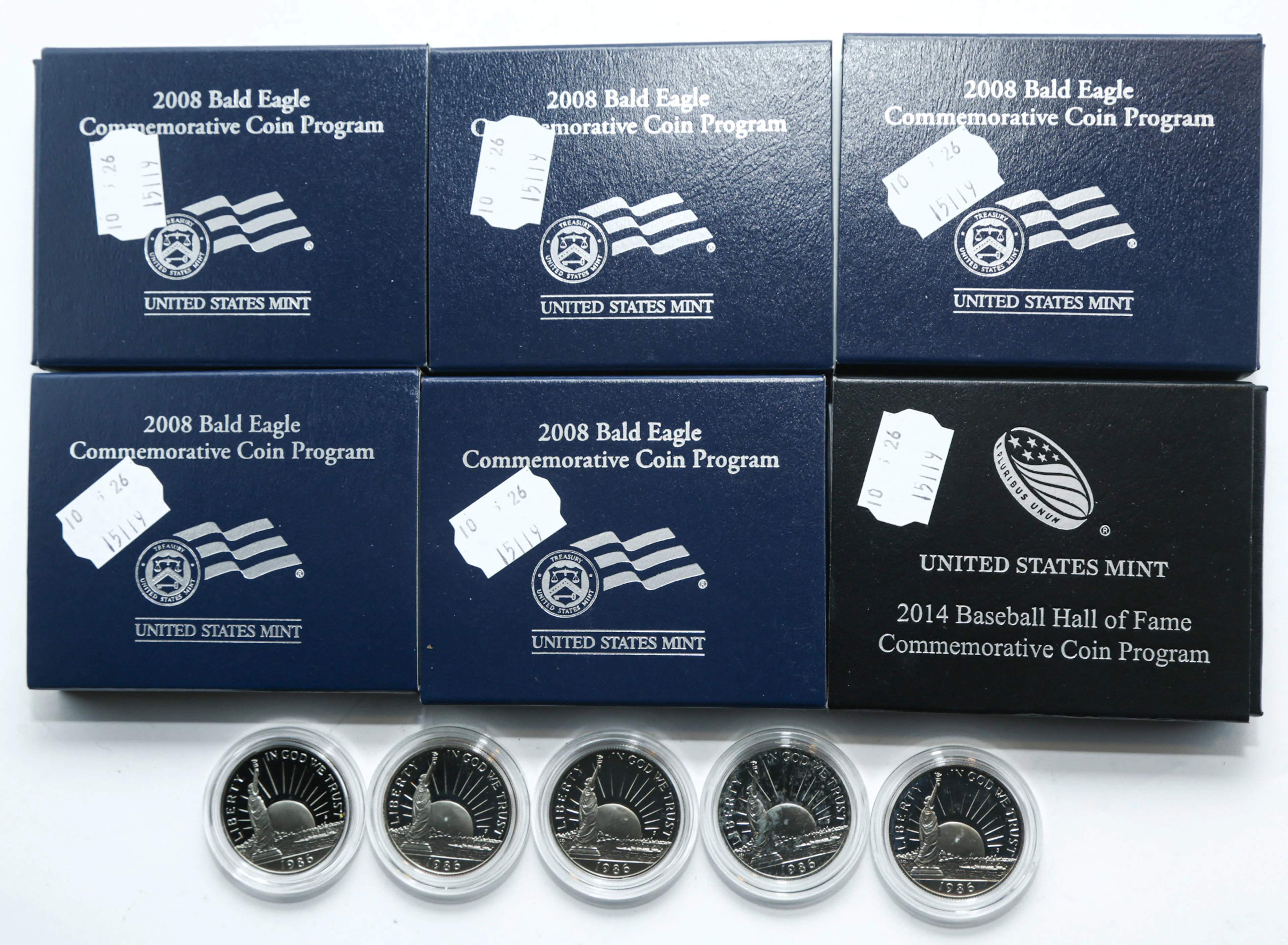 14 Proof Clad Commemorative Half Dollars