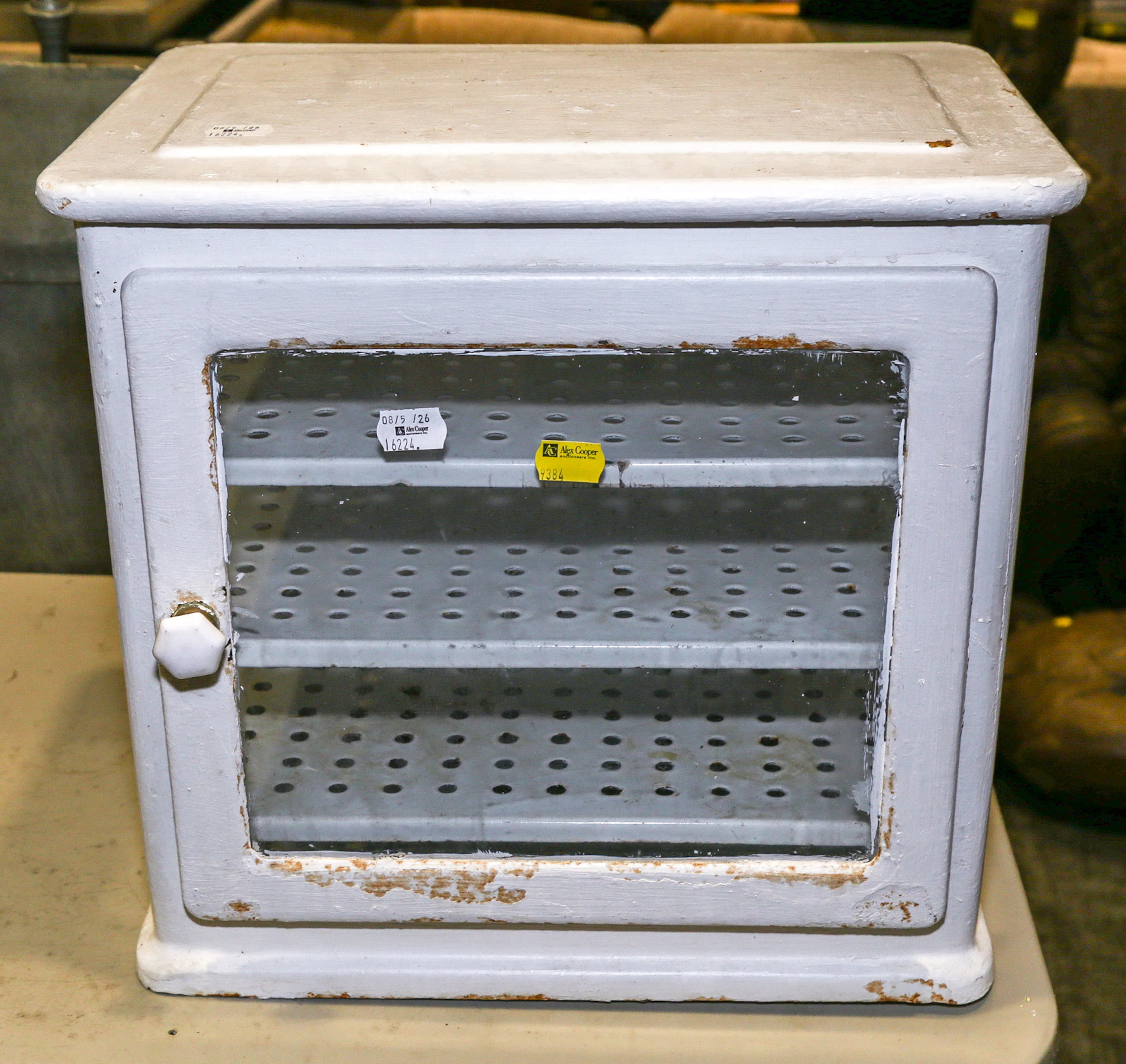 An Antique Laboratory Bench Cabinet