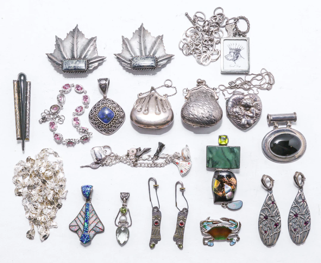 Collection of Sterling & Silver Jewelry