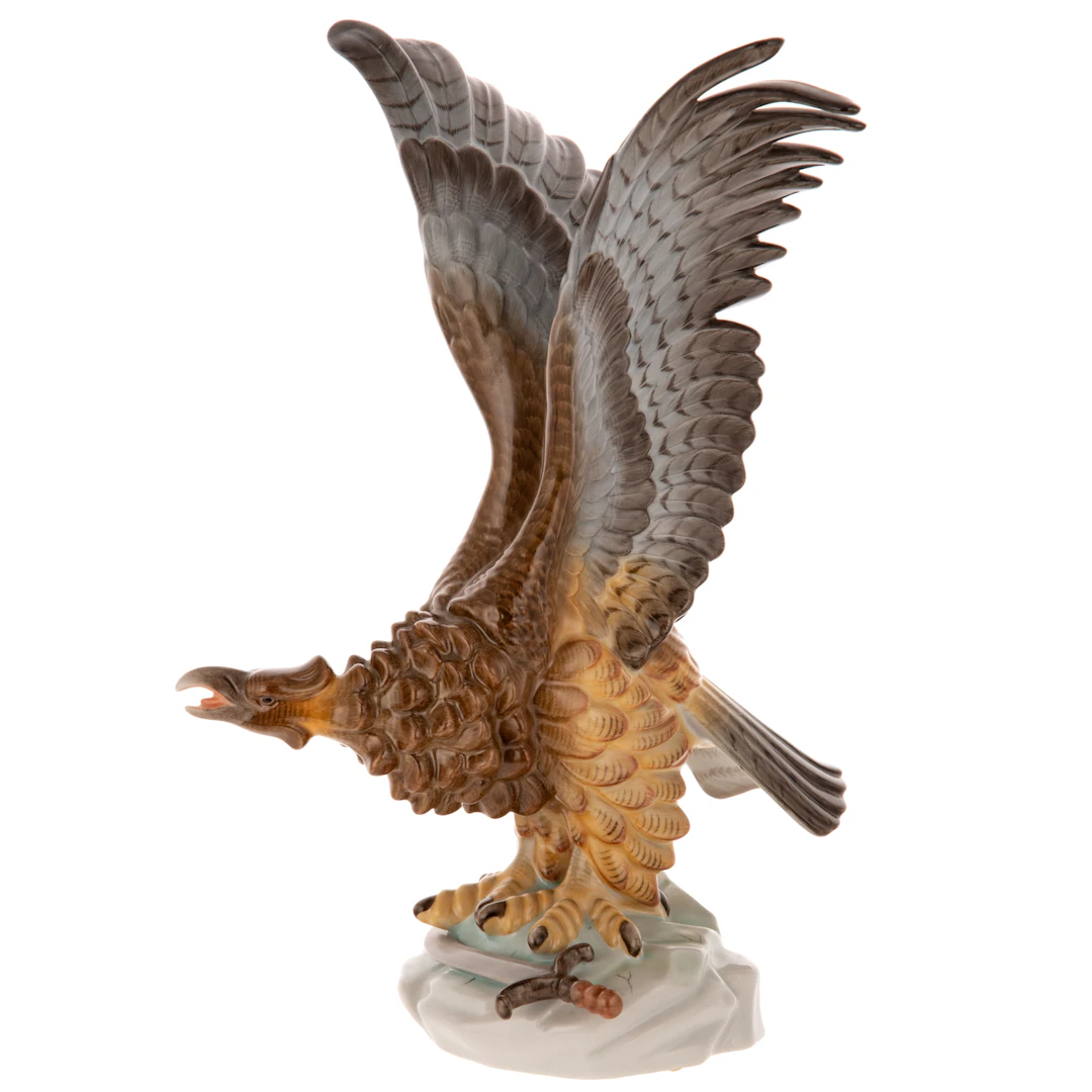A Herend Porcelain Eagle with Sword
