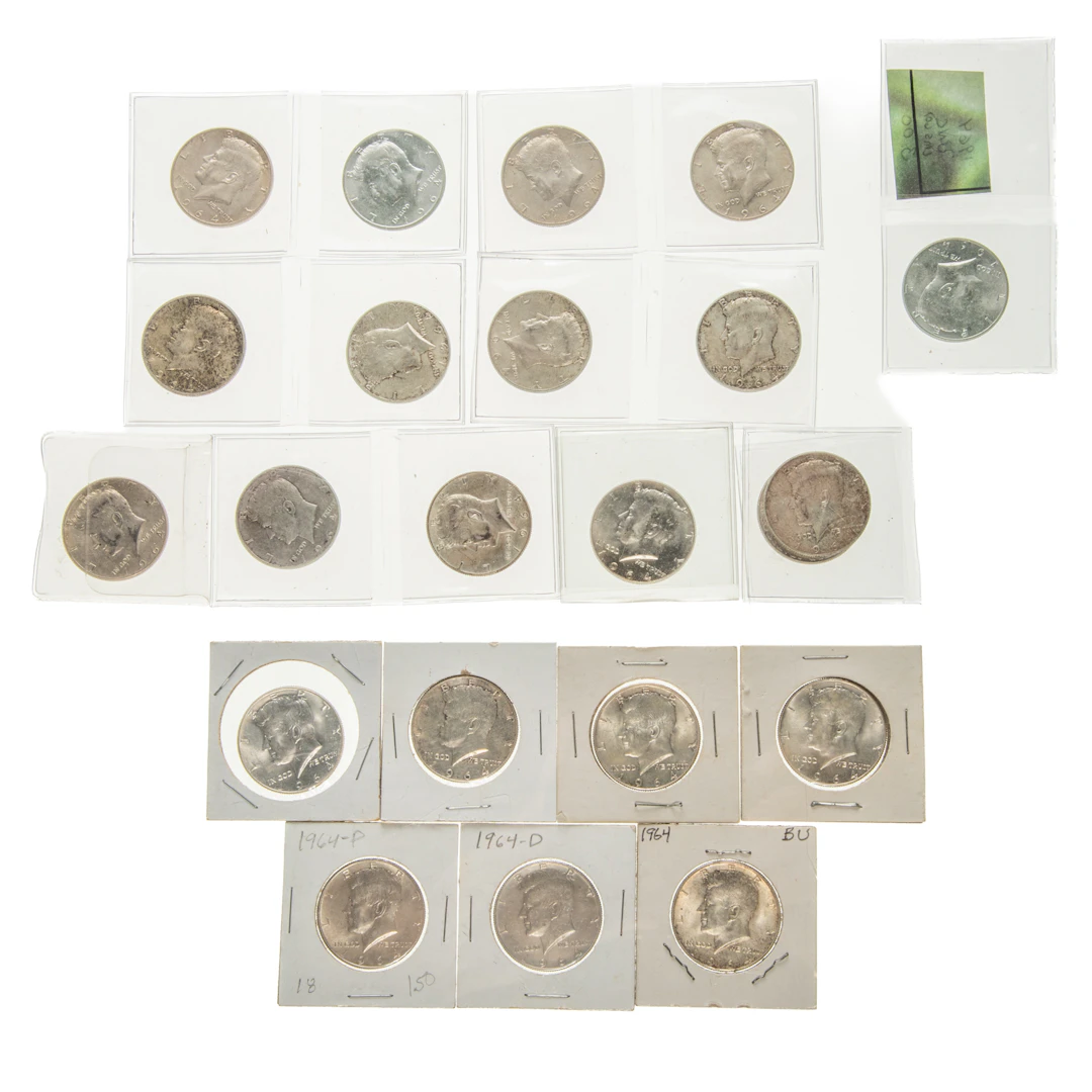 21- 1964/64-D Kennedy Silver Halves