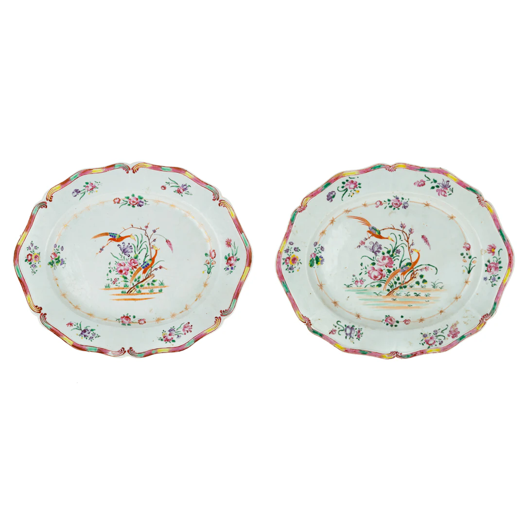 A Pair of 18th Century Chinese Export Platters