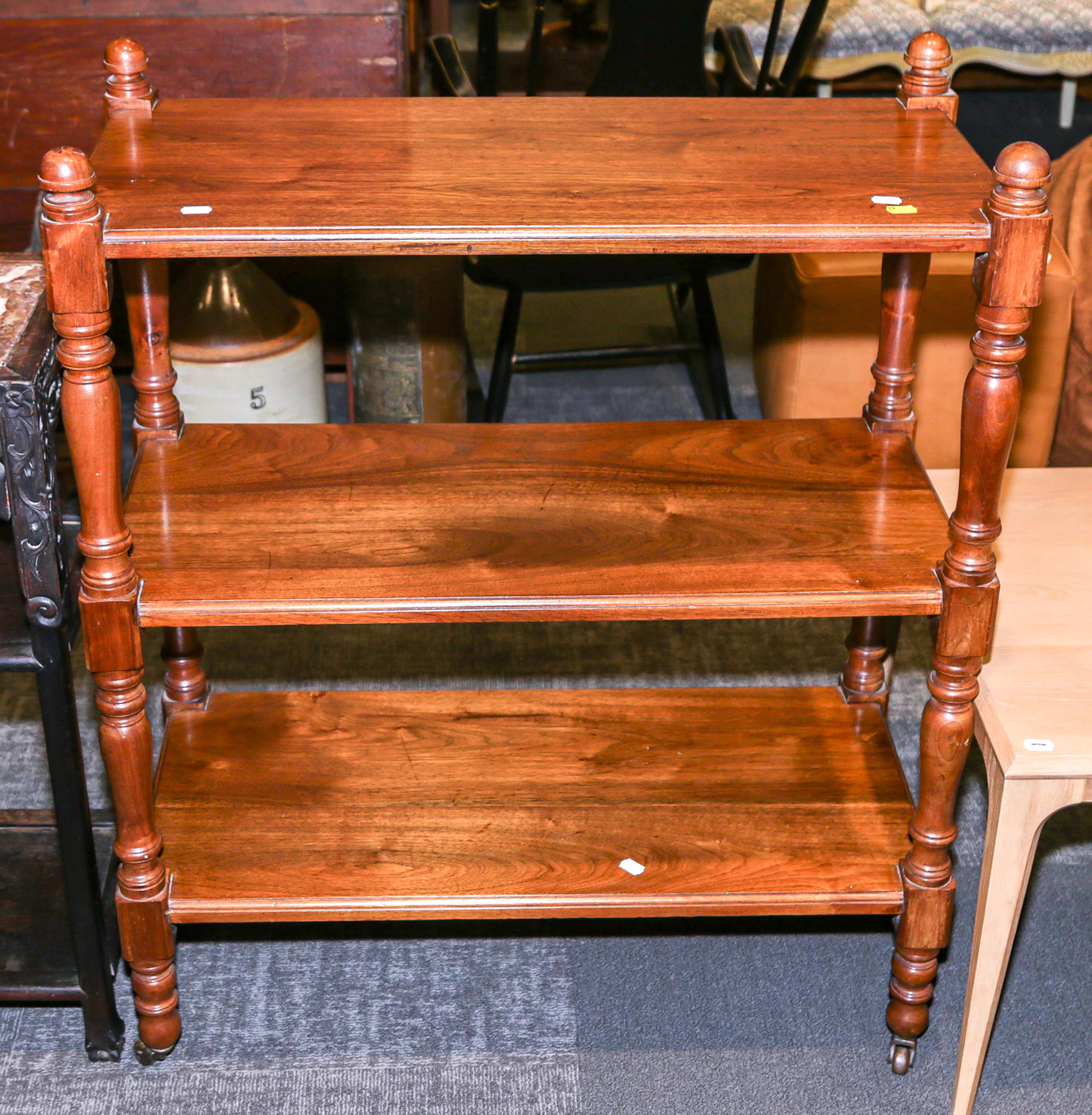 A Victorian Mahogany Etagere