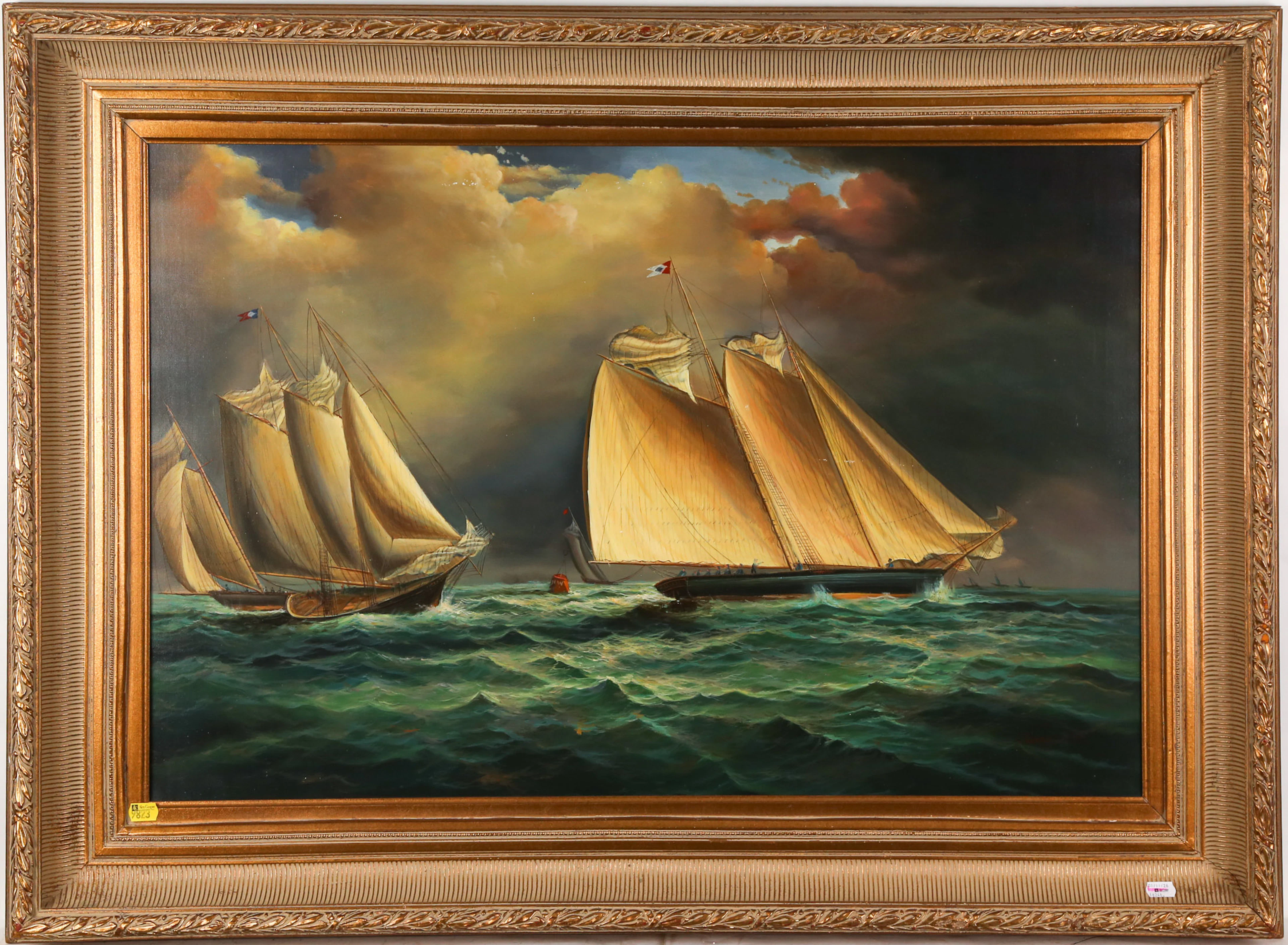 Jenny C. Schooners at Sea, oil