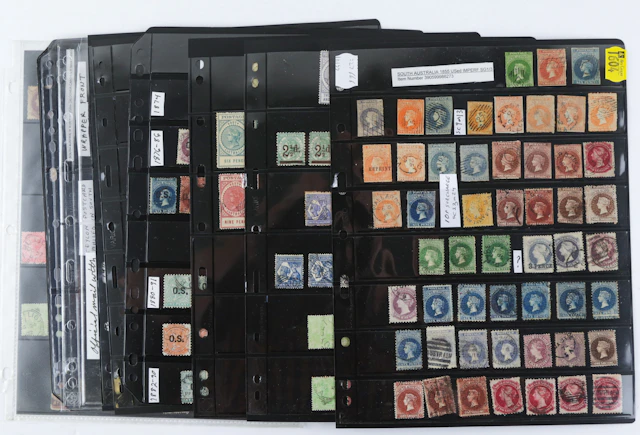 South Australia: Postage Stamps, 1855-1909