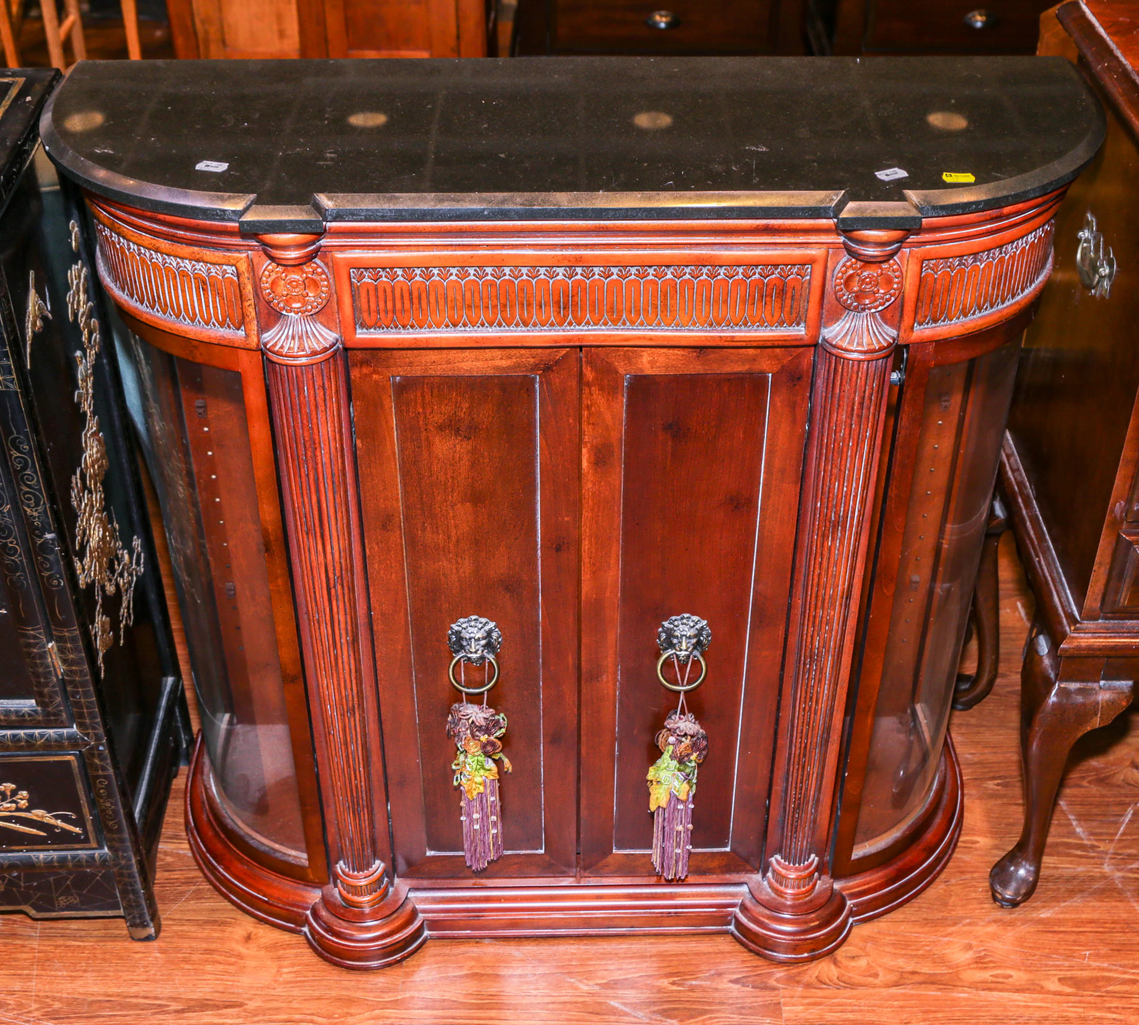 A Neoclassical Style Cherry Console Cabinet
