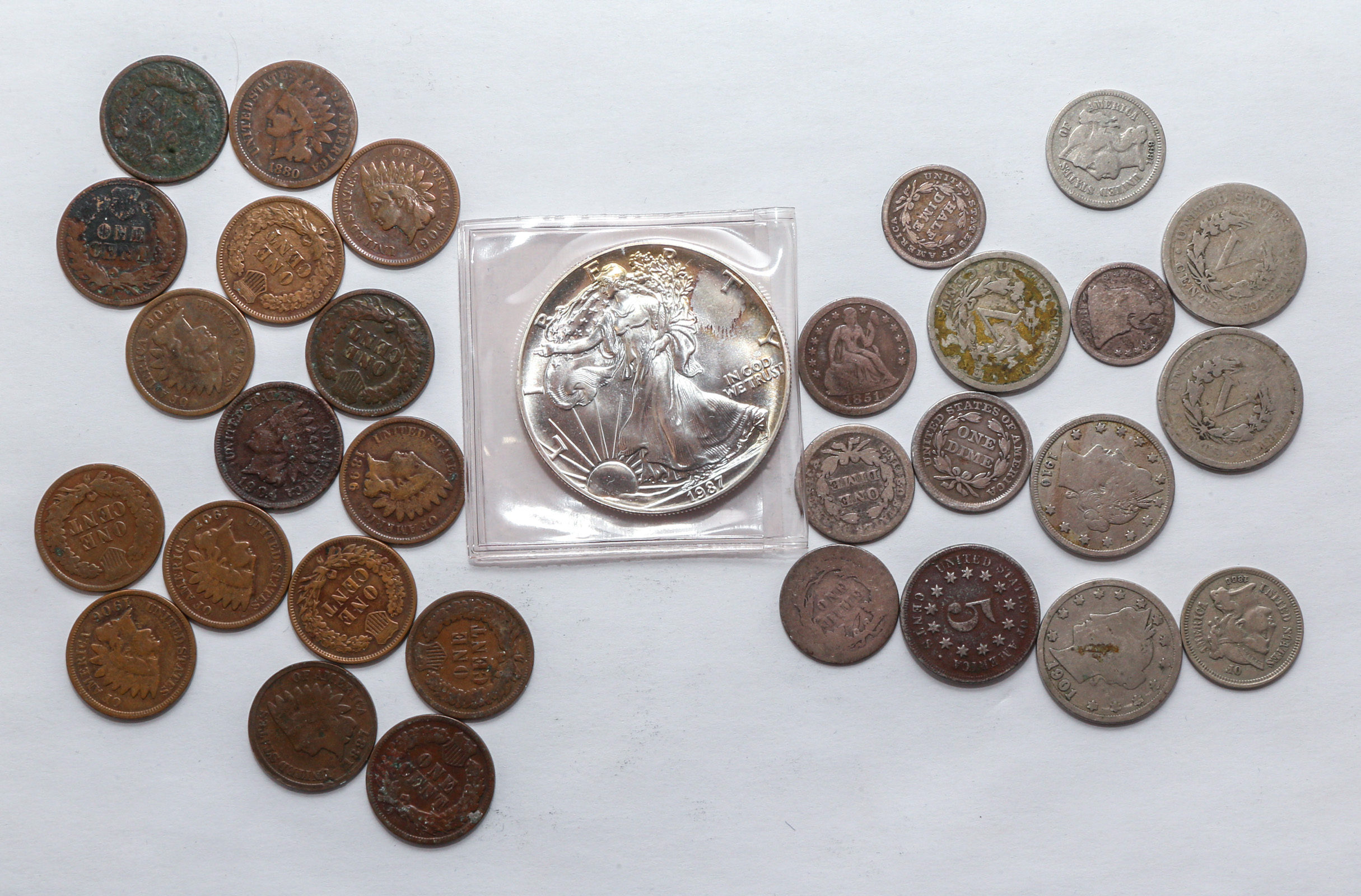 Variety of US & World Coins