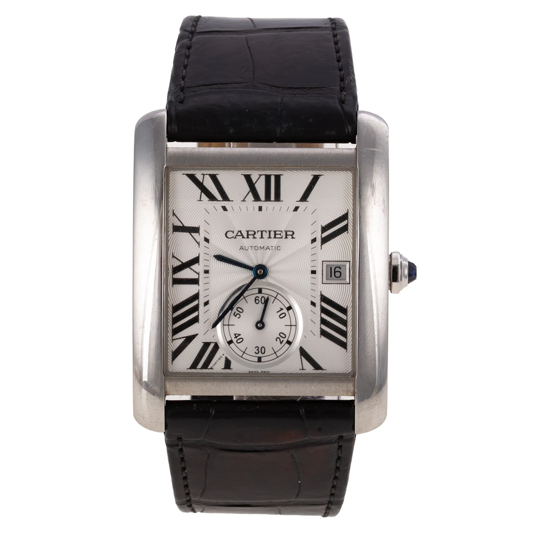 A Cartier Tank MC in Stainless Steel