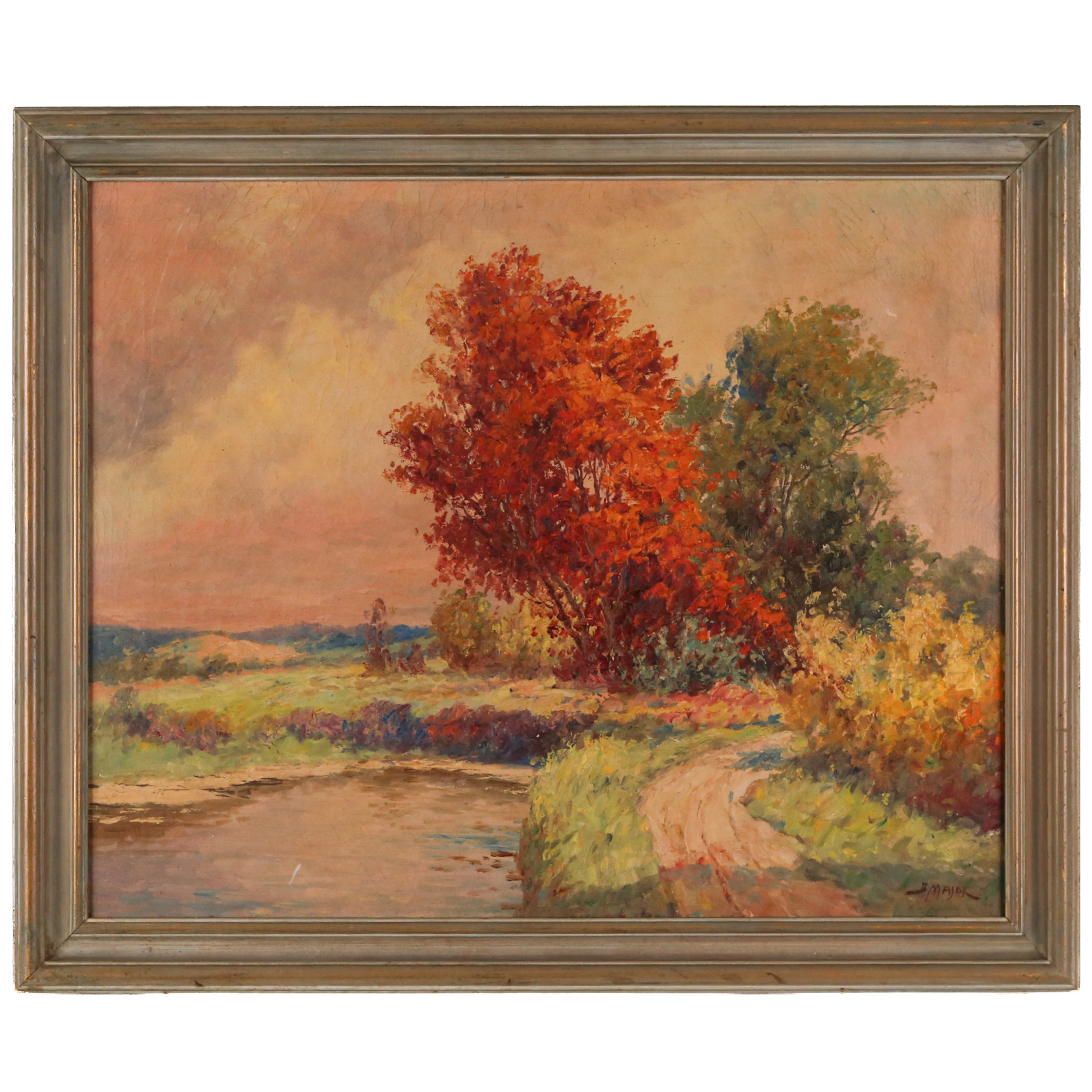 Boris B. Major. Autumn Landscape, oil