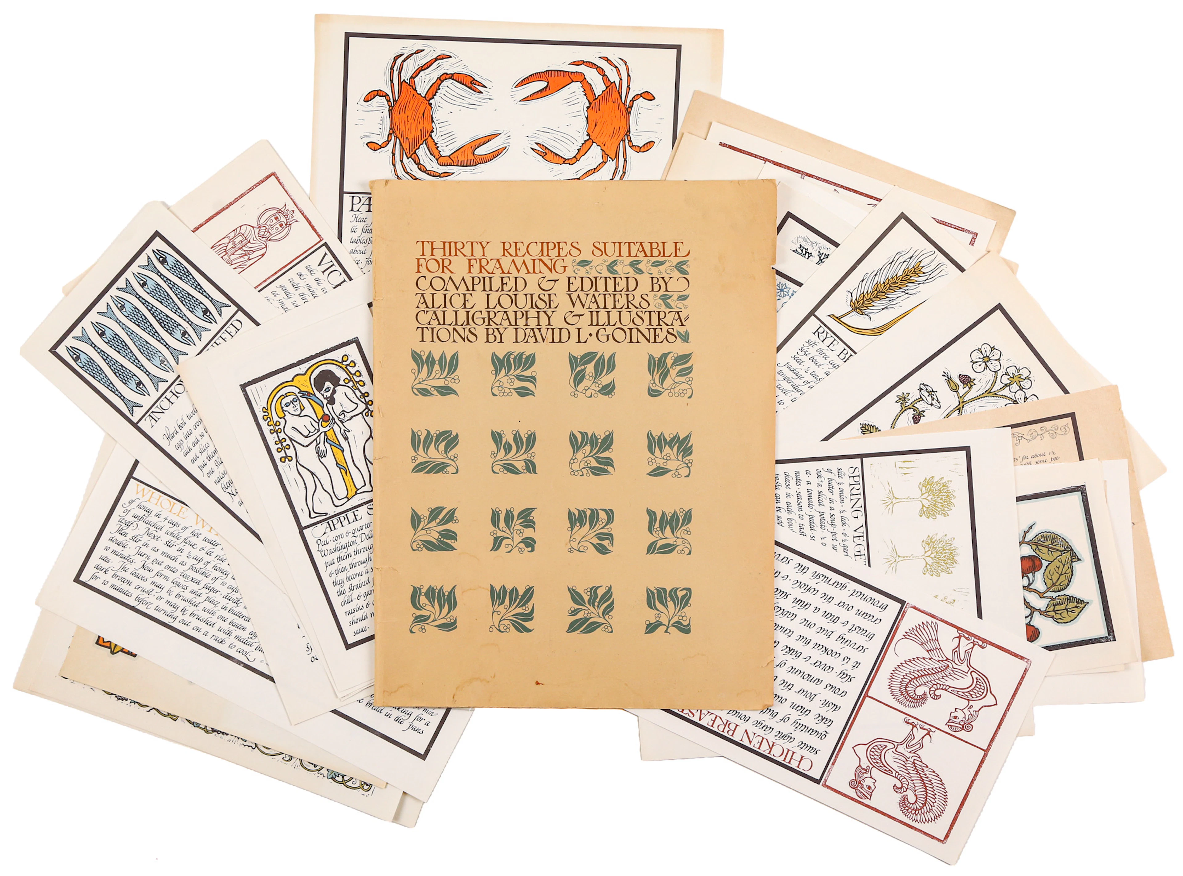 David L. Goines. "30 Recipes Suitable for Framing," portfolio