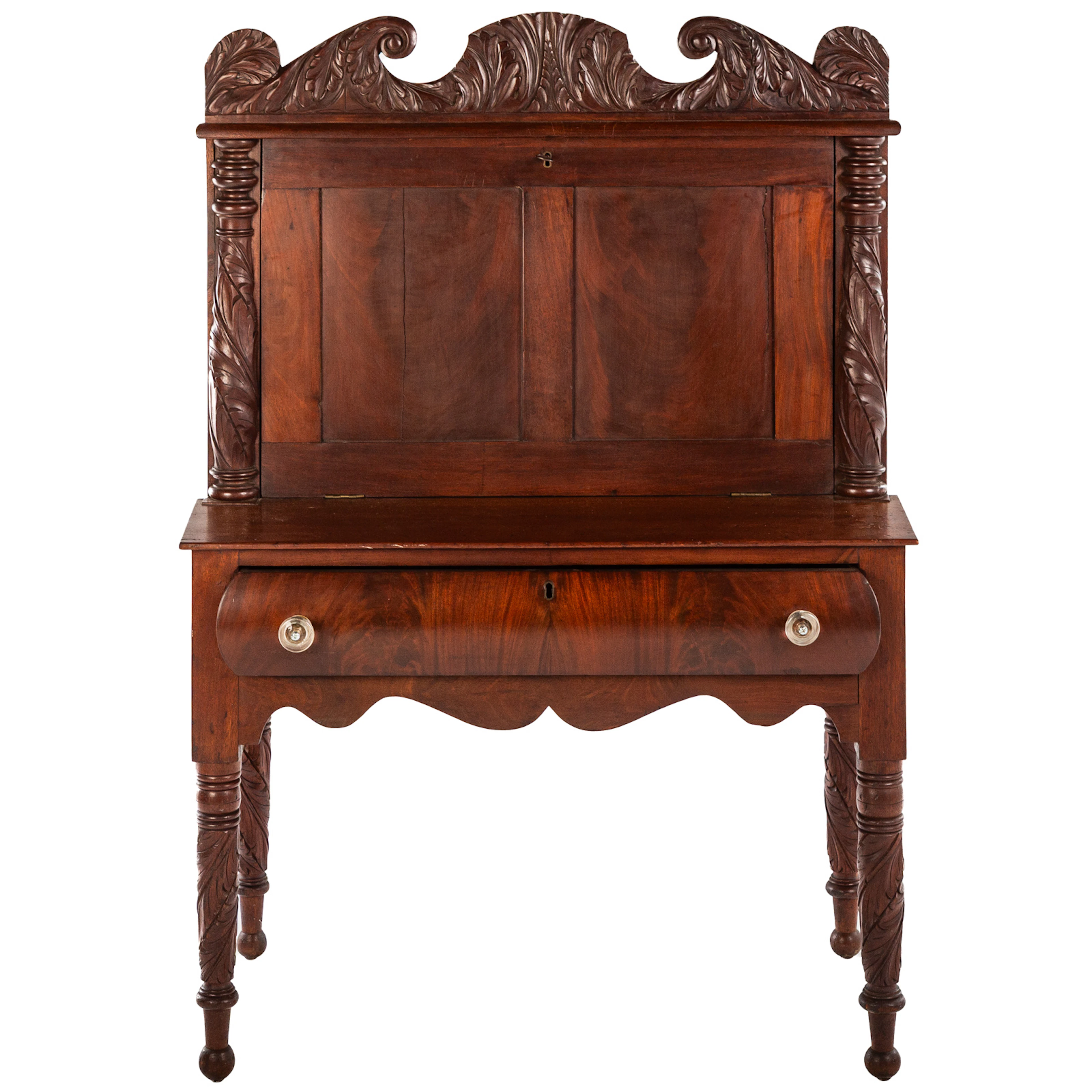 American Classical Mahogany Drop Front Desk