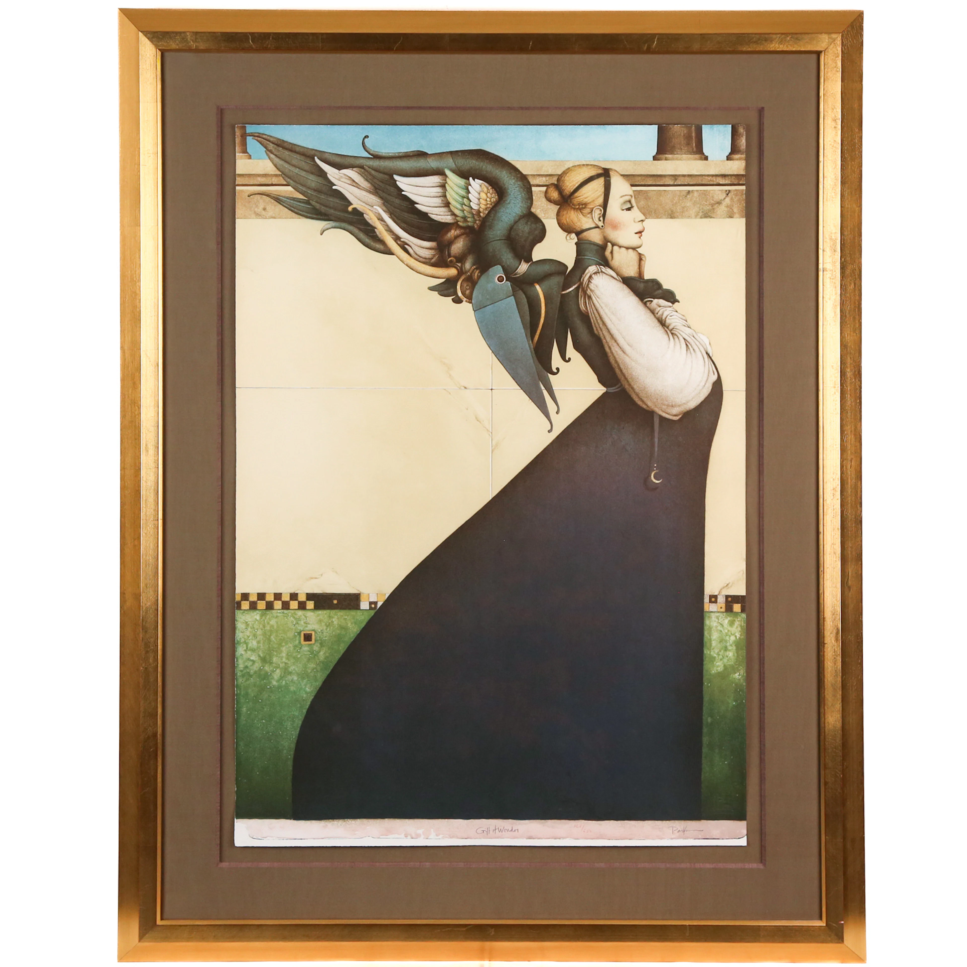 Michael Parkes. "Gift of Wonder," lithograph