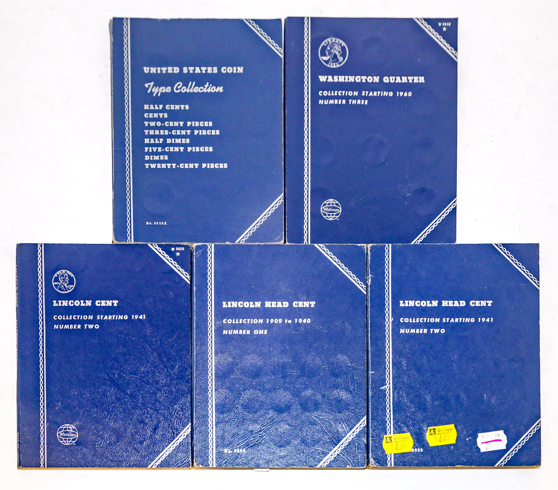 Five Whitman US Coin Folders