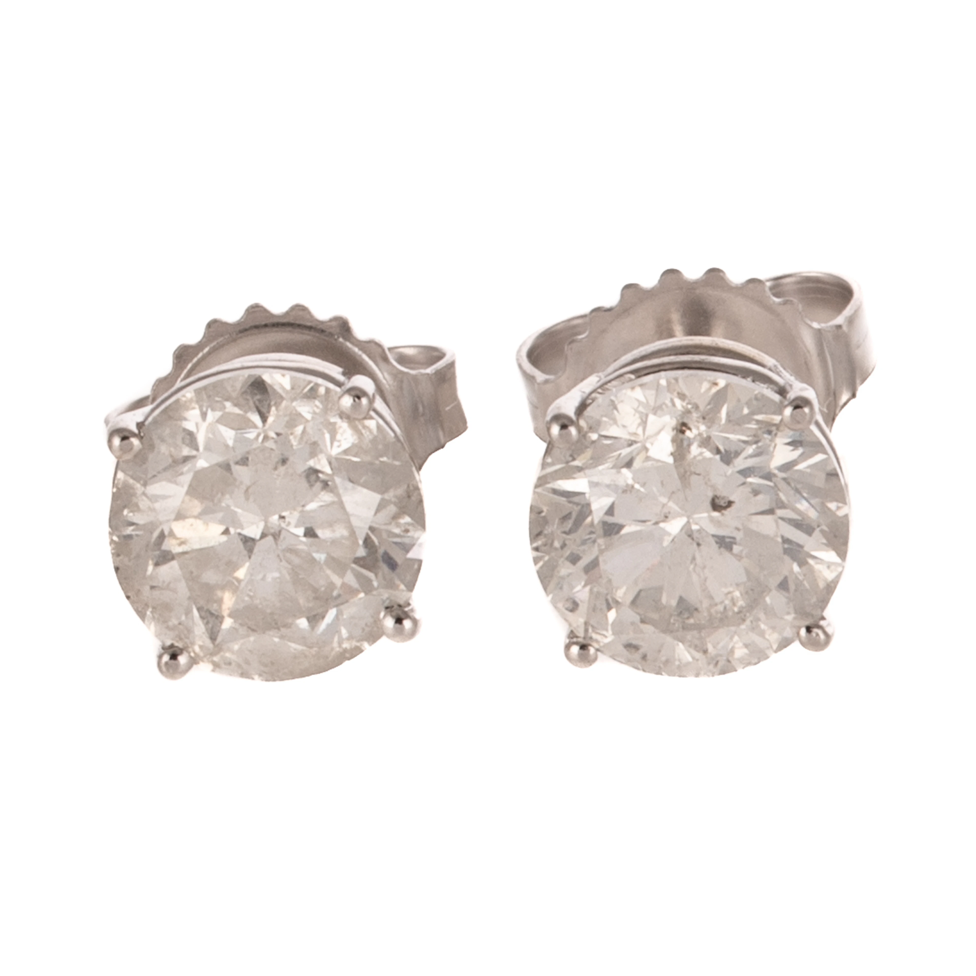 A Pair of 3.00 ctw Diamond Studs in 14K