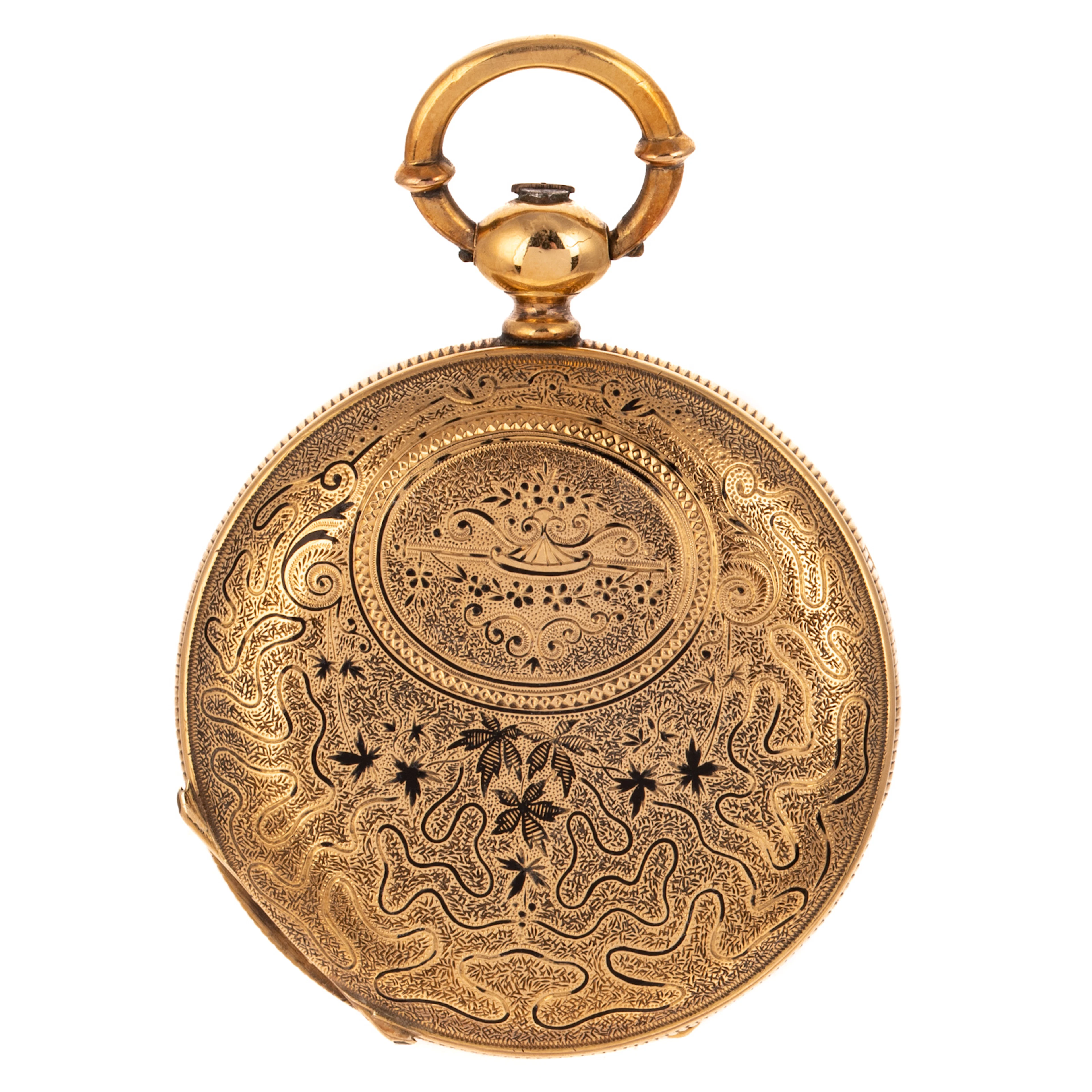 An E. Droz & Son Hunter Case Pocket Watch in 18K