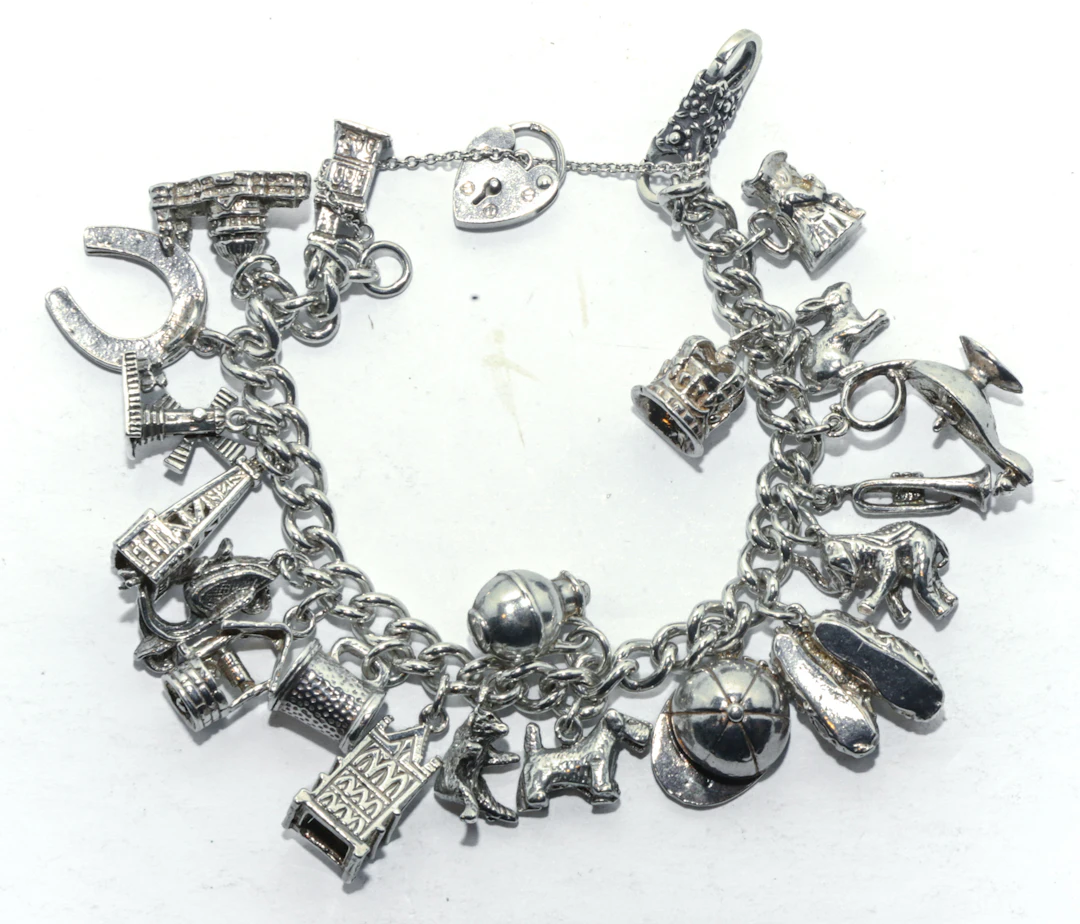 A Sterling Silver Charm Bracelet
