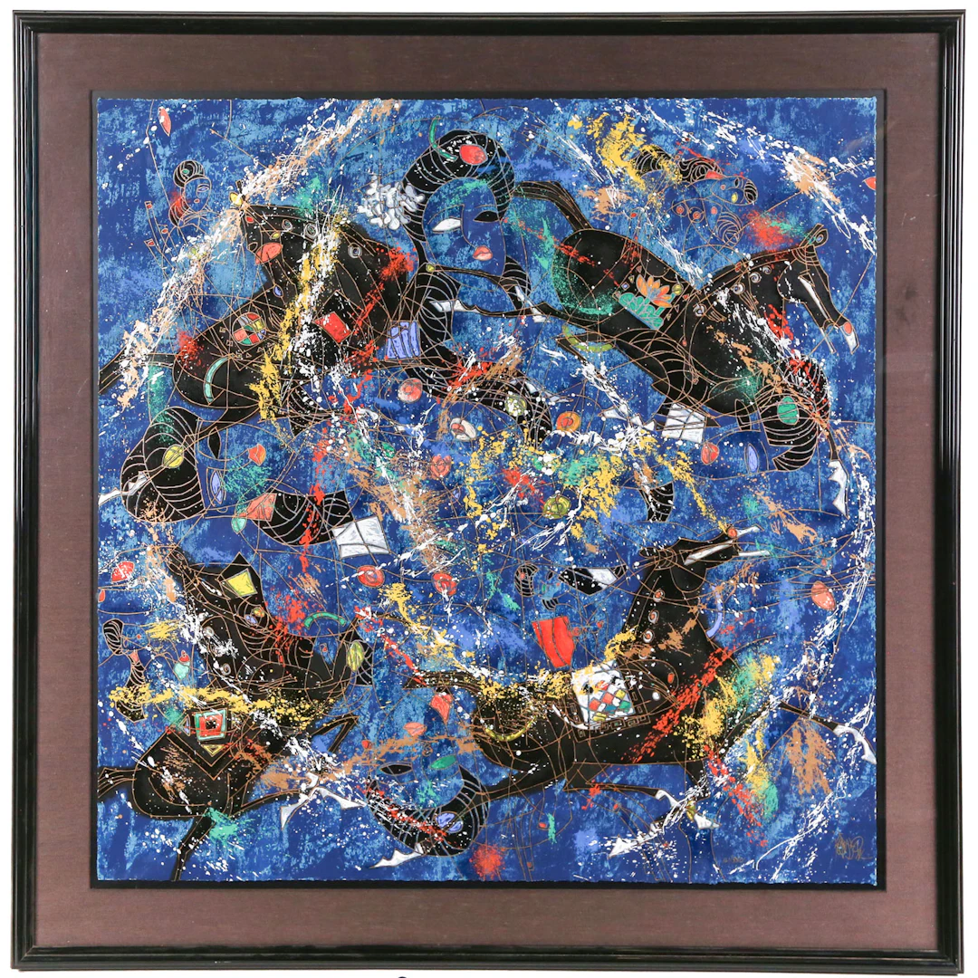 Tiefeng Jiang. "Line Symphony," serigraph