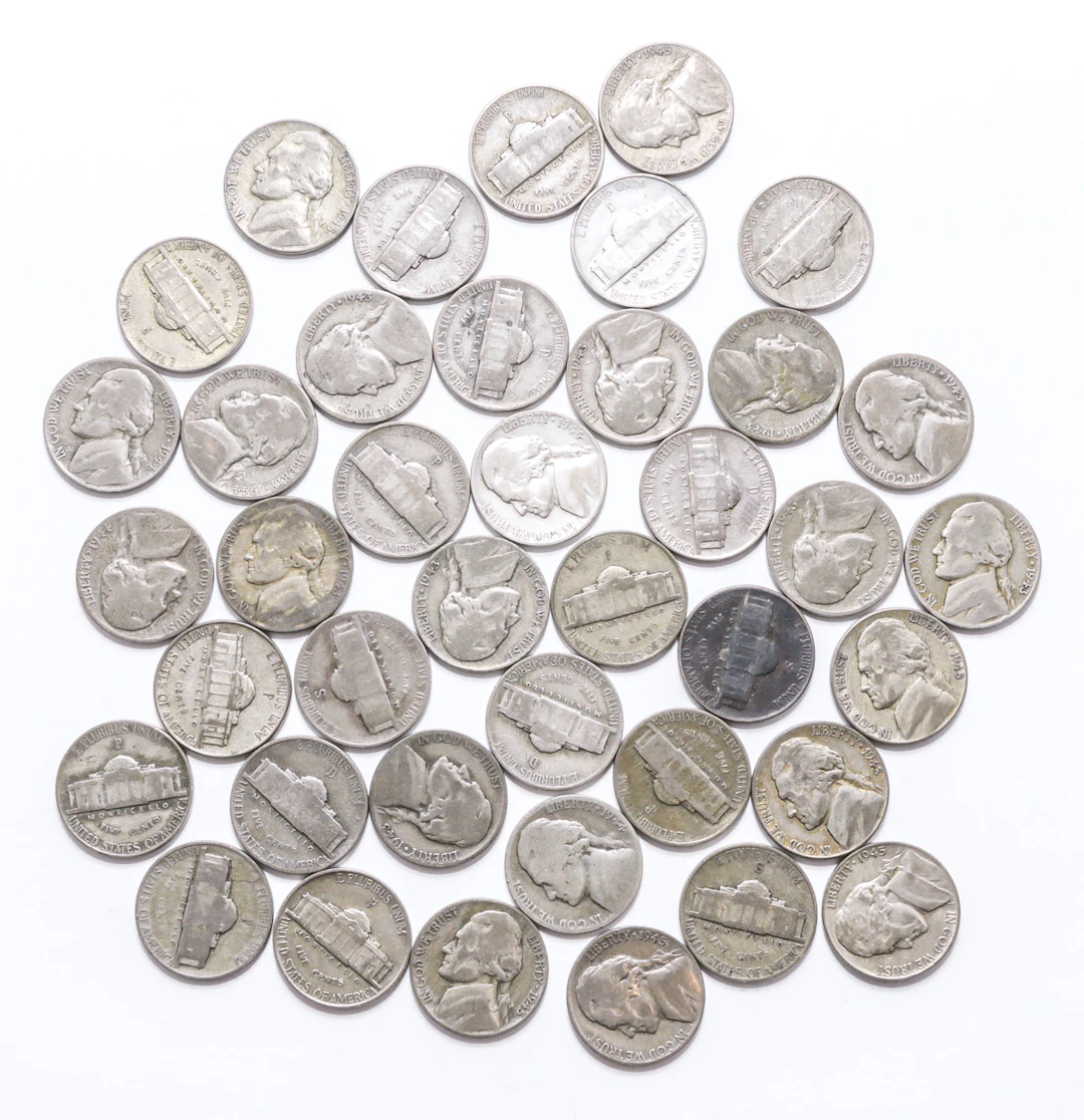 Forty Silver War Nickels