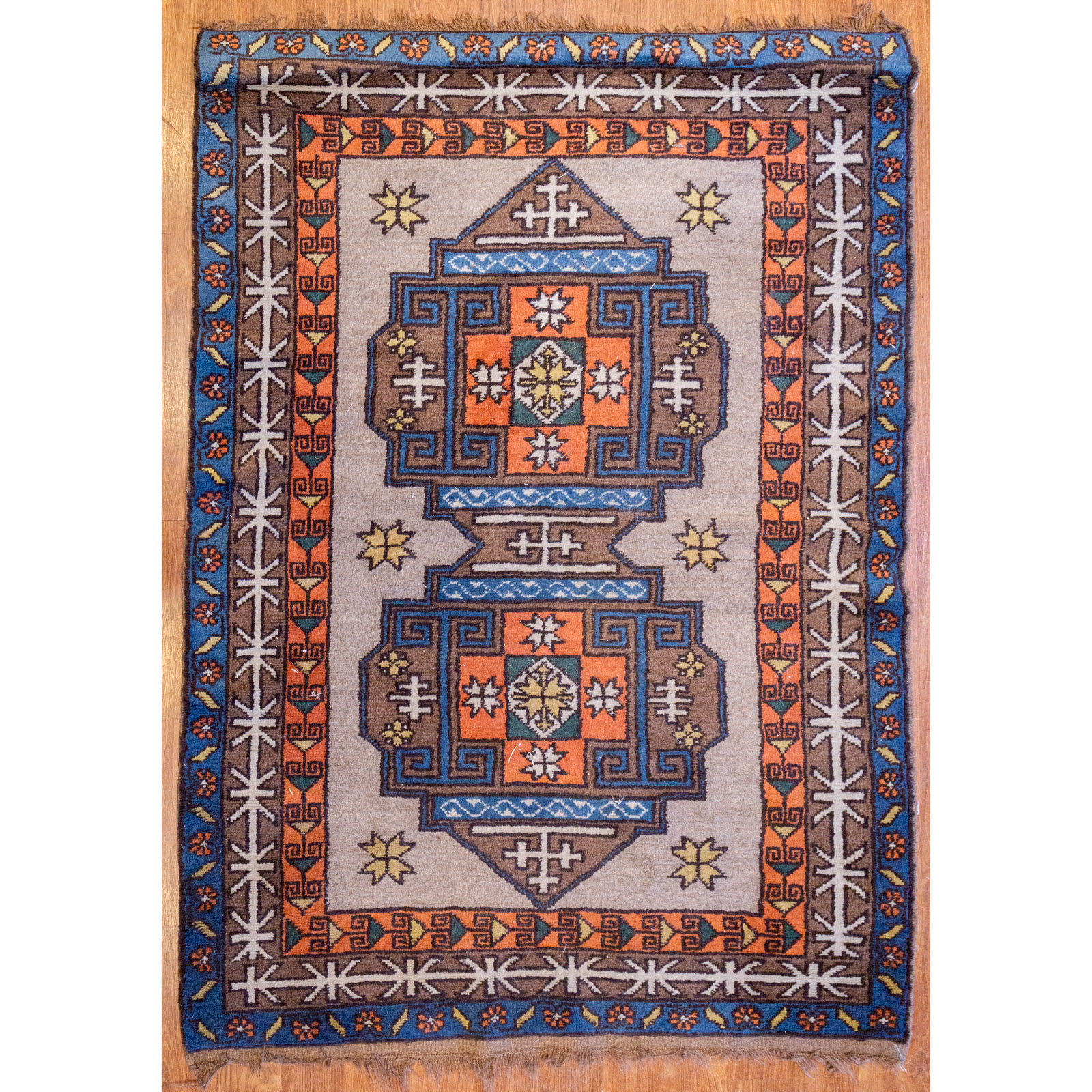 Kazak Rug, Turkey, 3.9 x 5.3