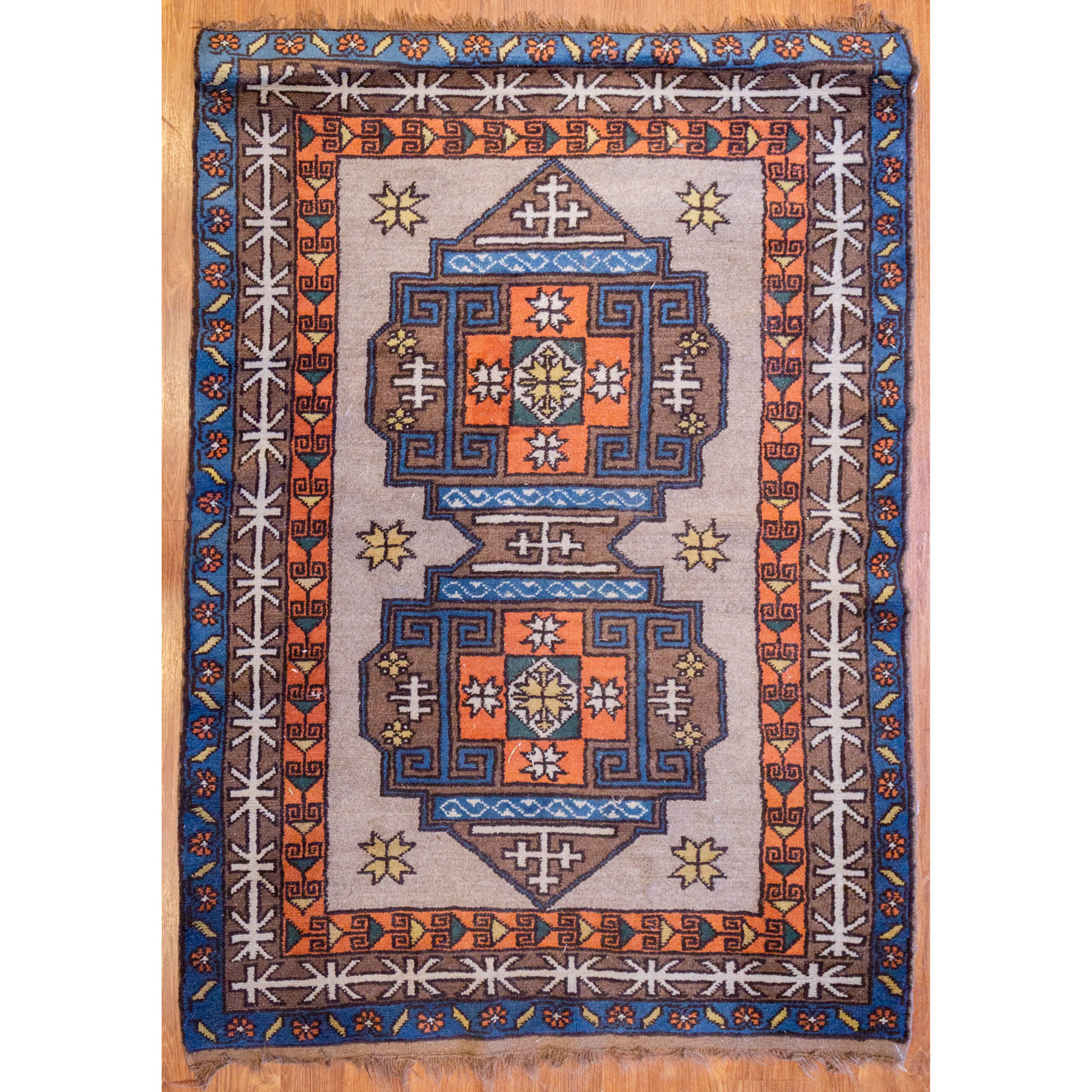 Kazak Rug, Turkey, 3.9 x 5.3