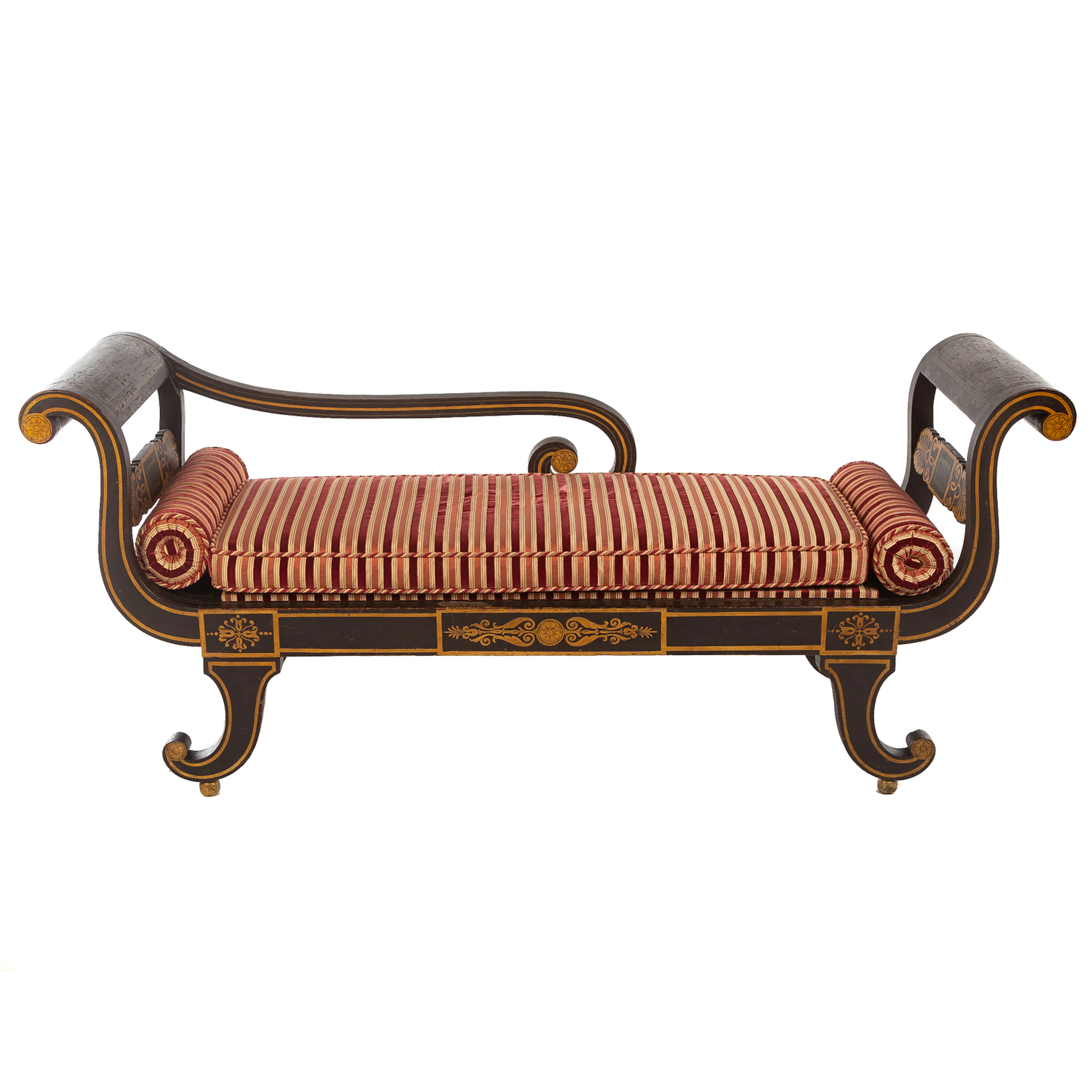 Finlay Style Painted & Paint Decorated Recamier