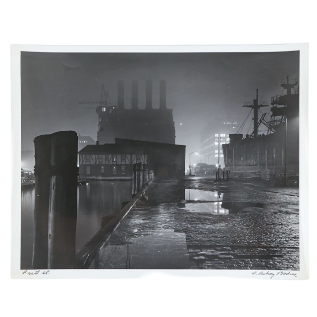A. Aubrey Bodine. "Pratt St.," photograph