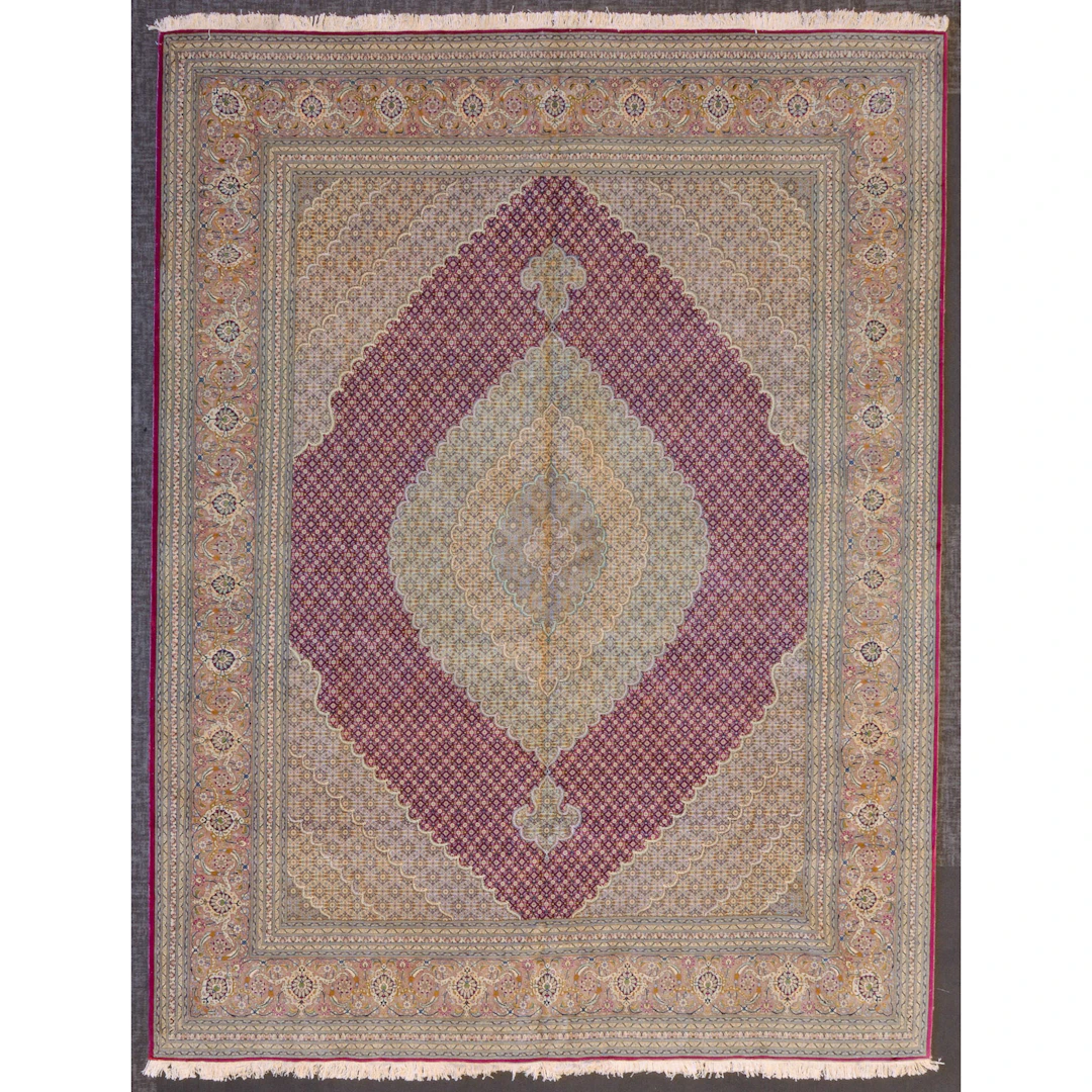 Tabriz Carpet, Persia, 9.9 x 12.9