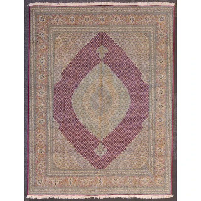 Tabriz Carpet, Persia, 9.9 x 12.9