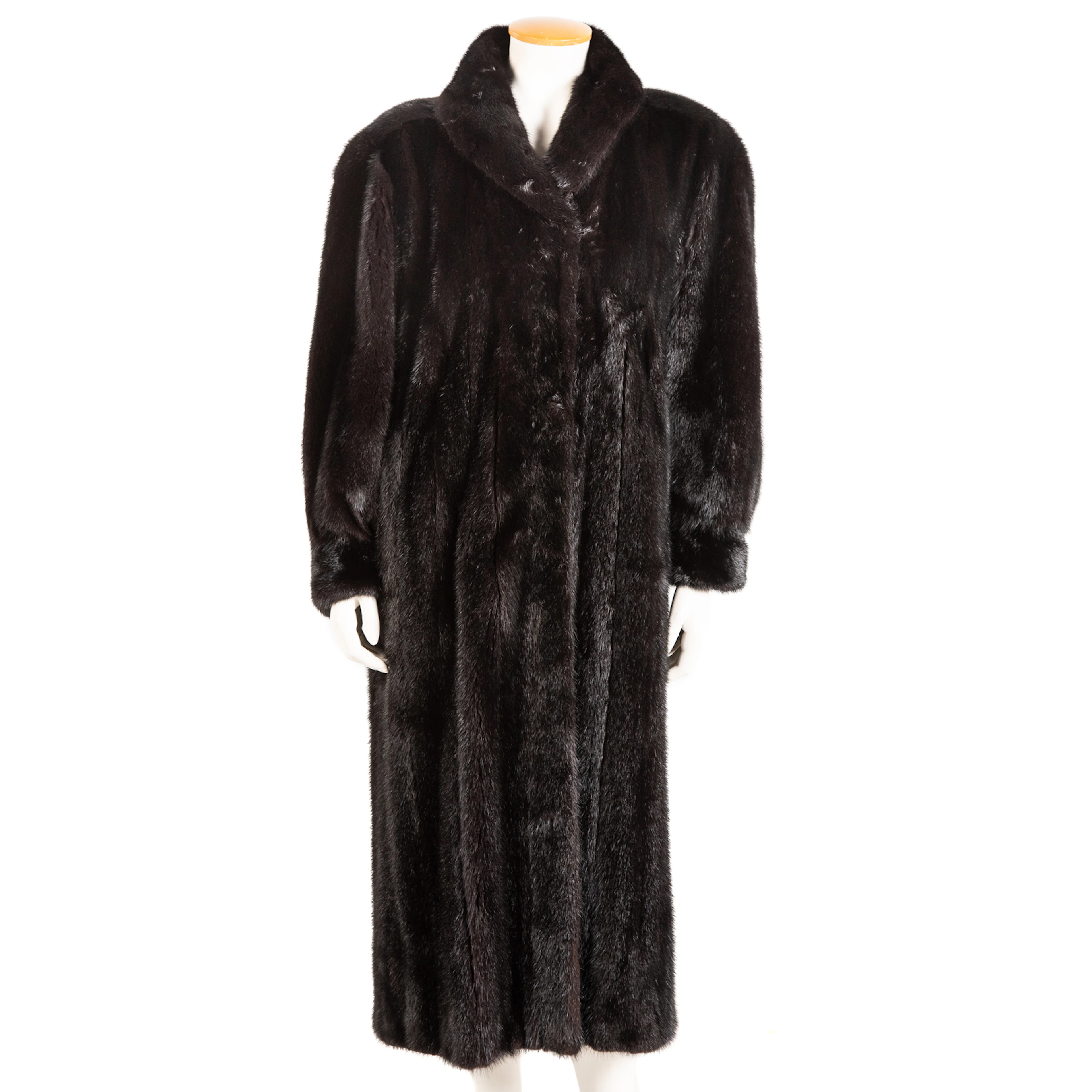 Full-Length Black Mink Coat