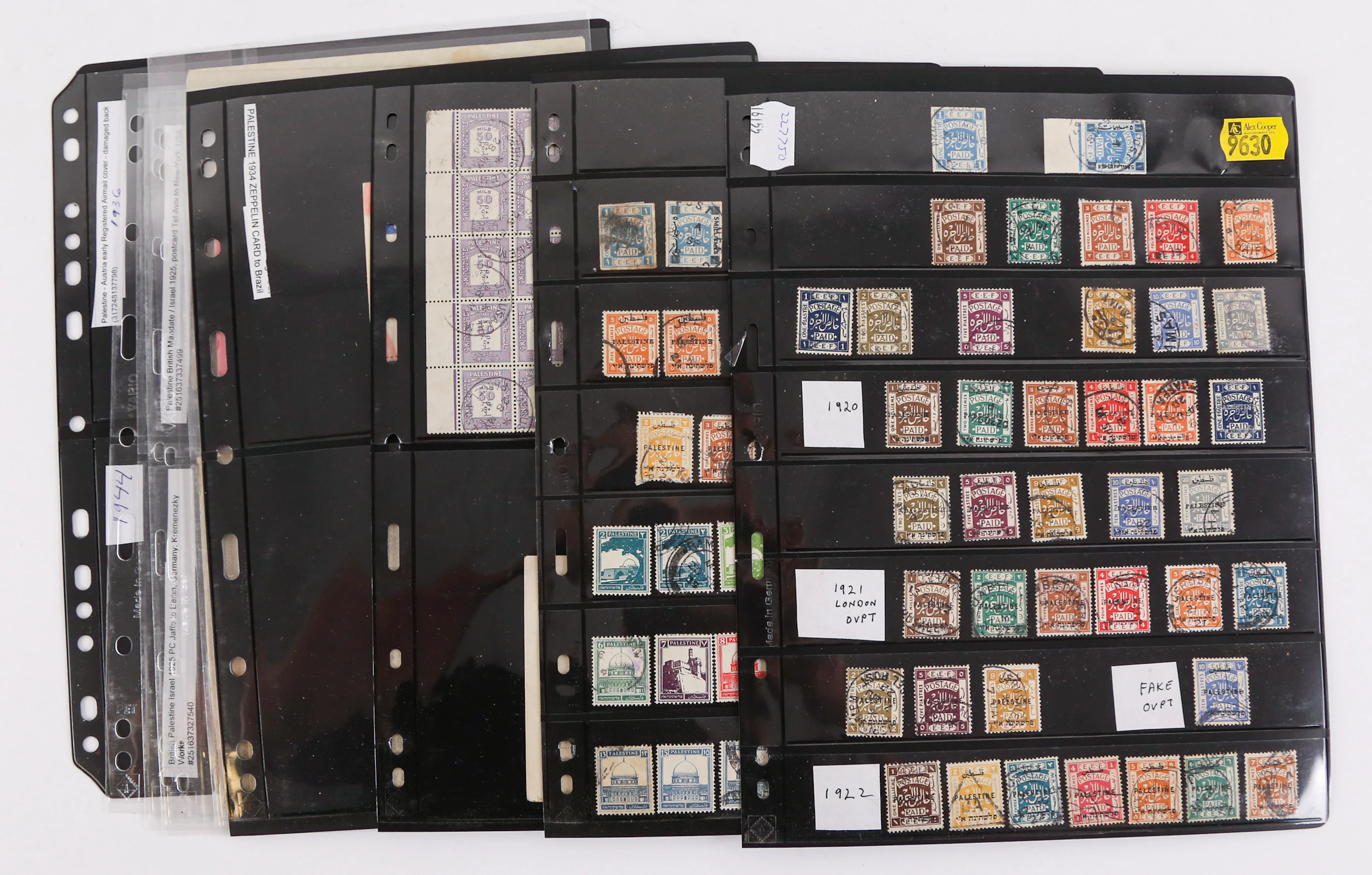 British Mandate Palestine: Postage Stamps