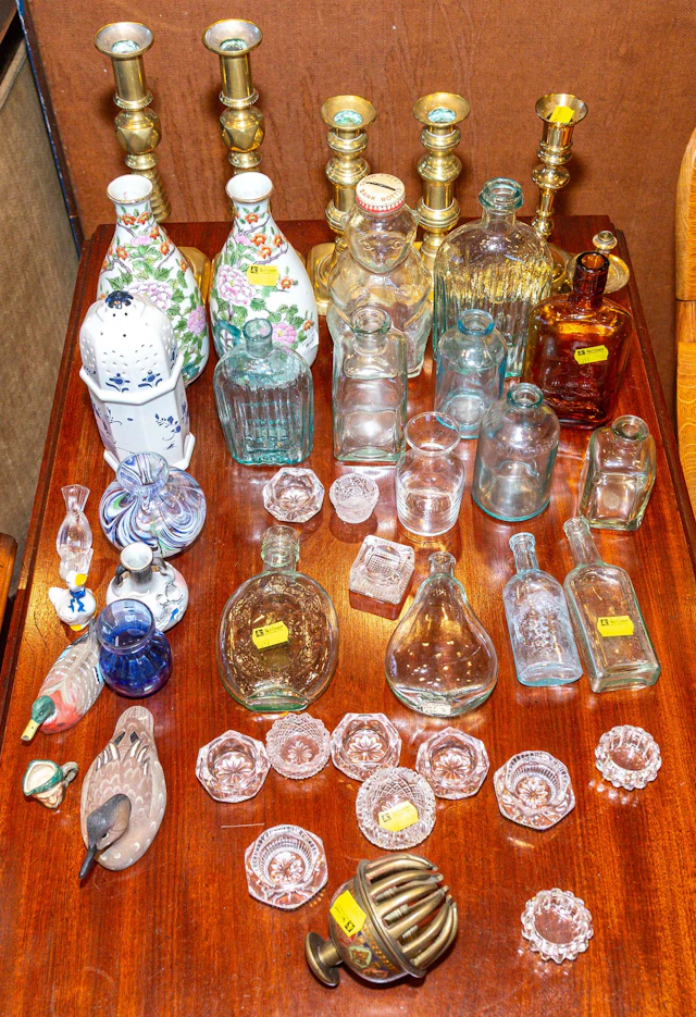 An Assortment of Collectible Glass & Decorations