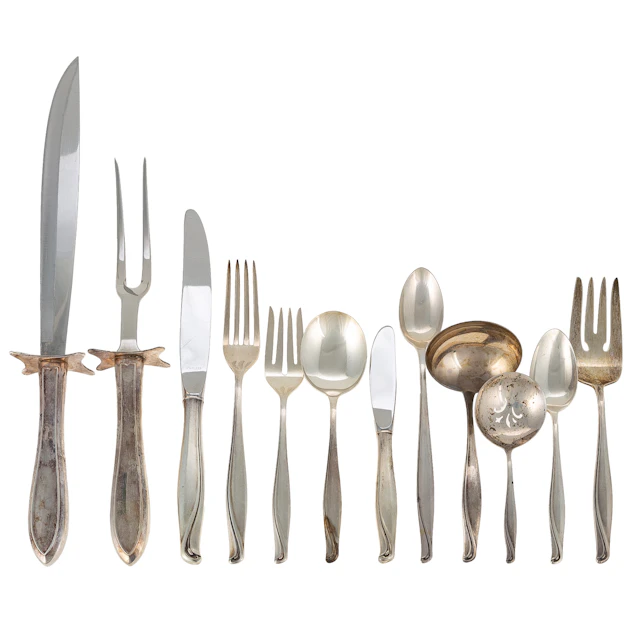 Alvin Sterling "Spring Bud" Flatware Service