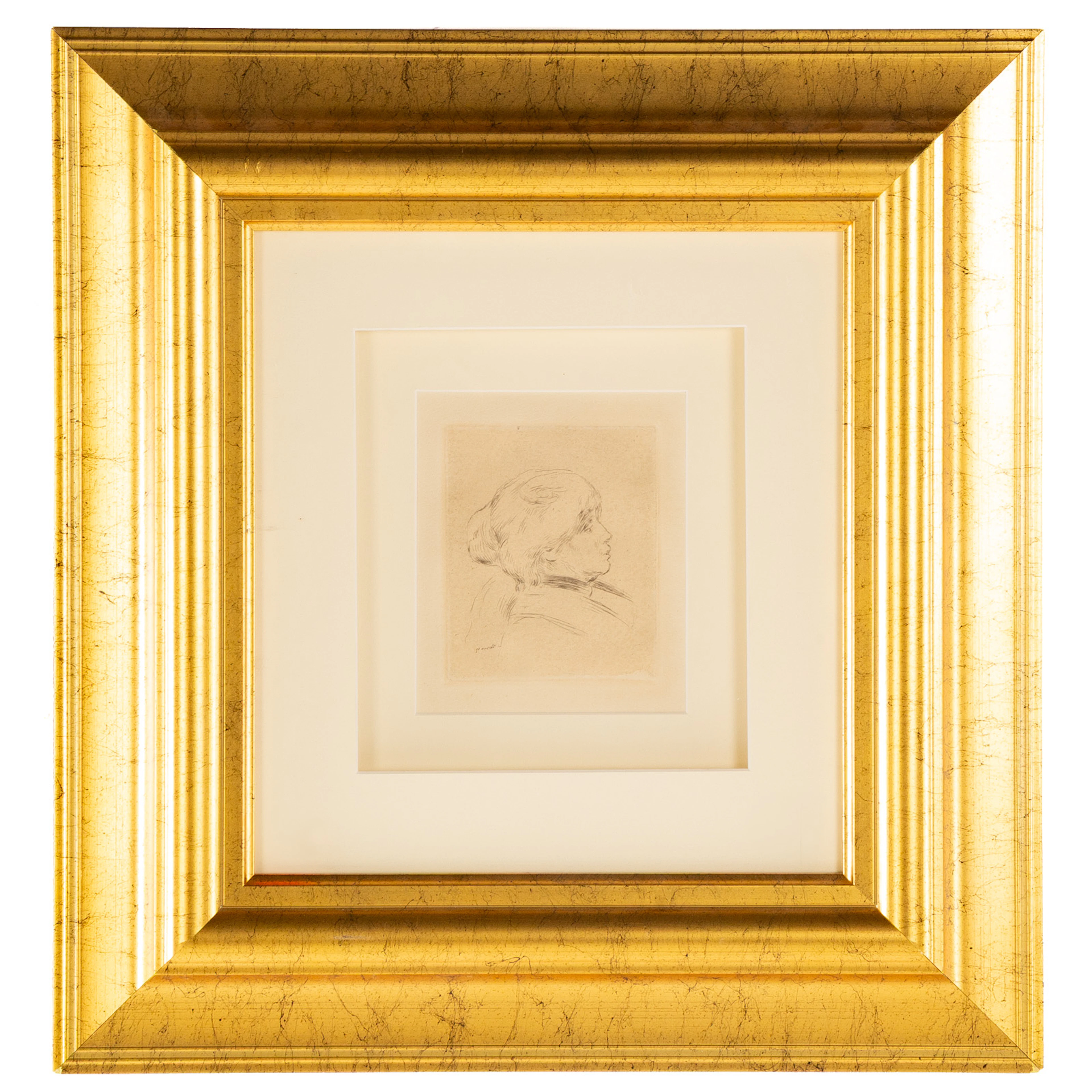 After Pierre-Auguste Renoir. "Berthe Morisot," etching