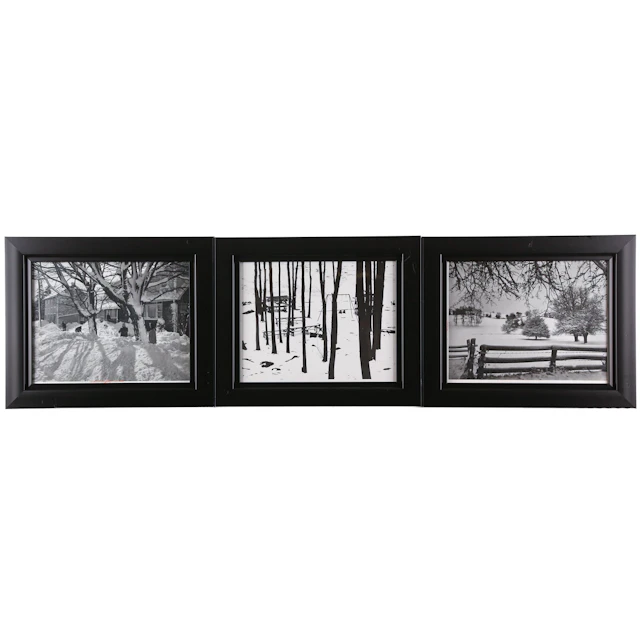 A. Aubrey Bodine. Three Winter Themed Photographs