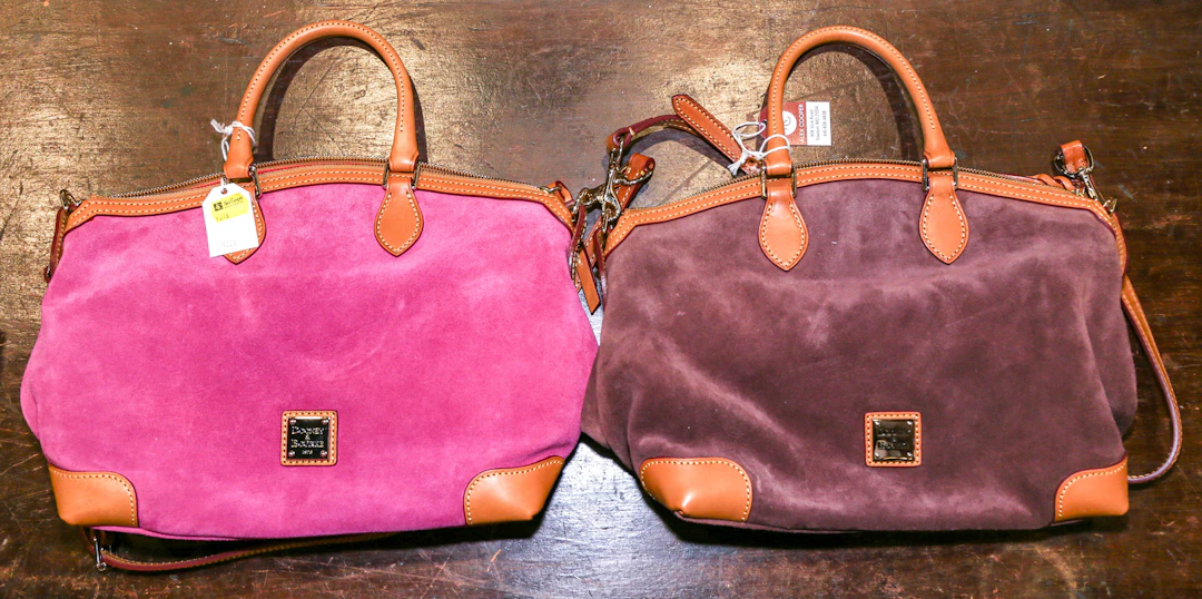 Two Suede Dooney & Bourke Handbags