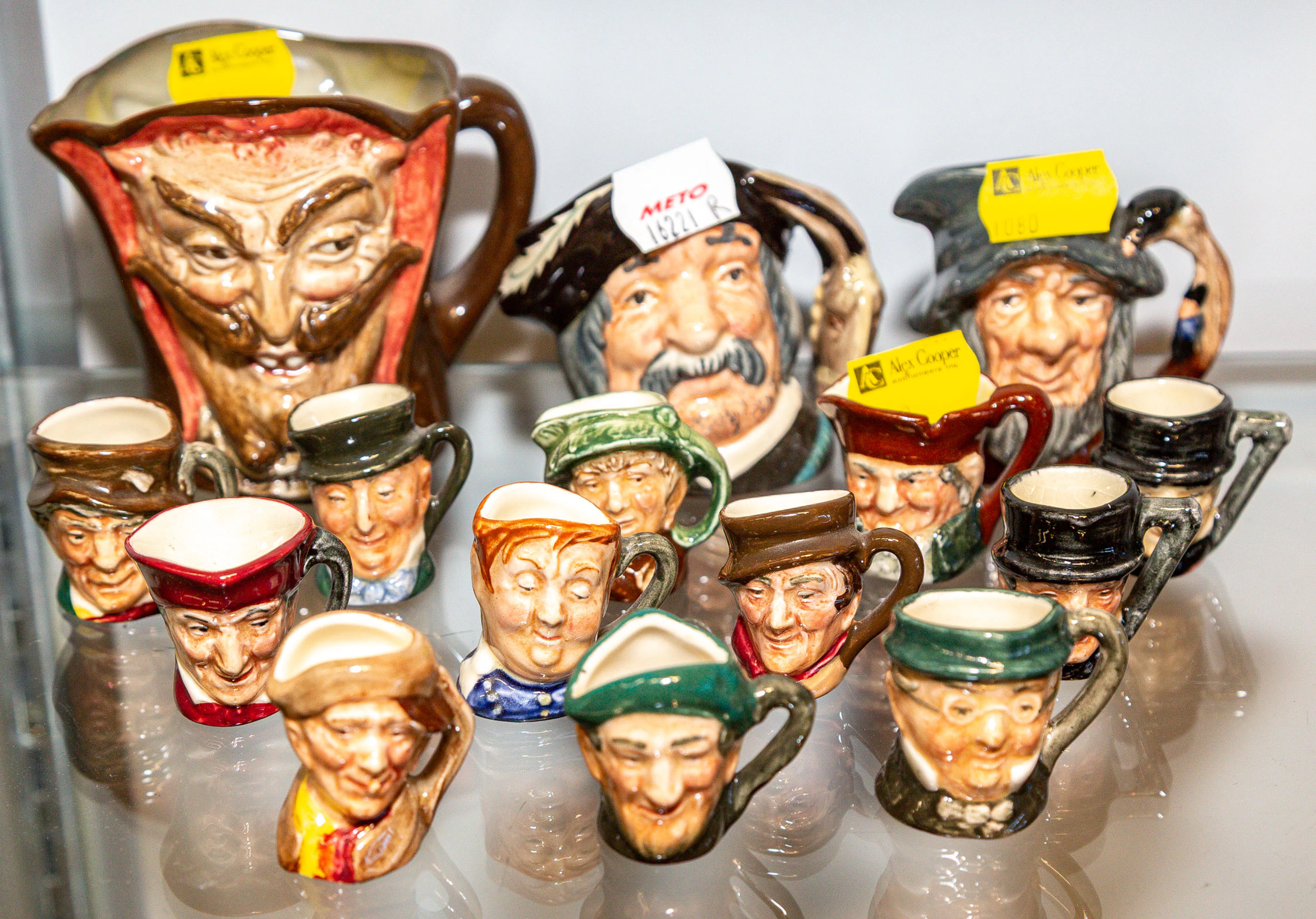 An Assortment of Royal Doulton Character Jugs